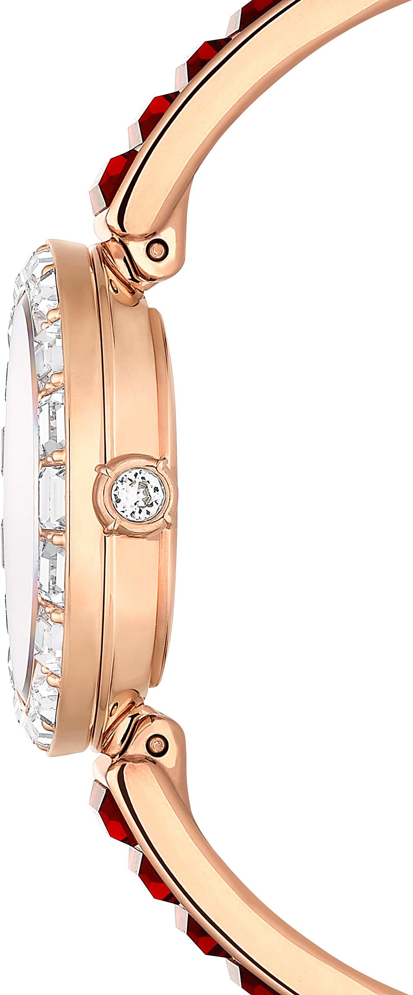 Swarovski Quarzuhr »MATRIX BANGLE«, Armbanduhr, Damenuhr, Swiss Made, Edelstahlarmband, analog