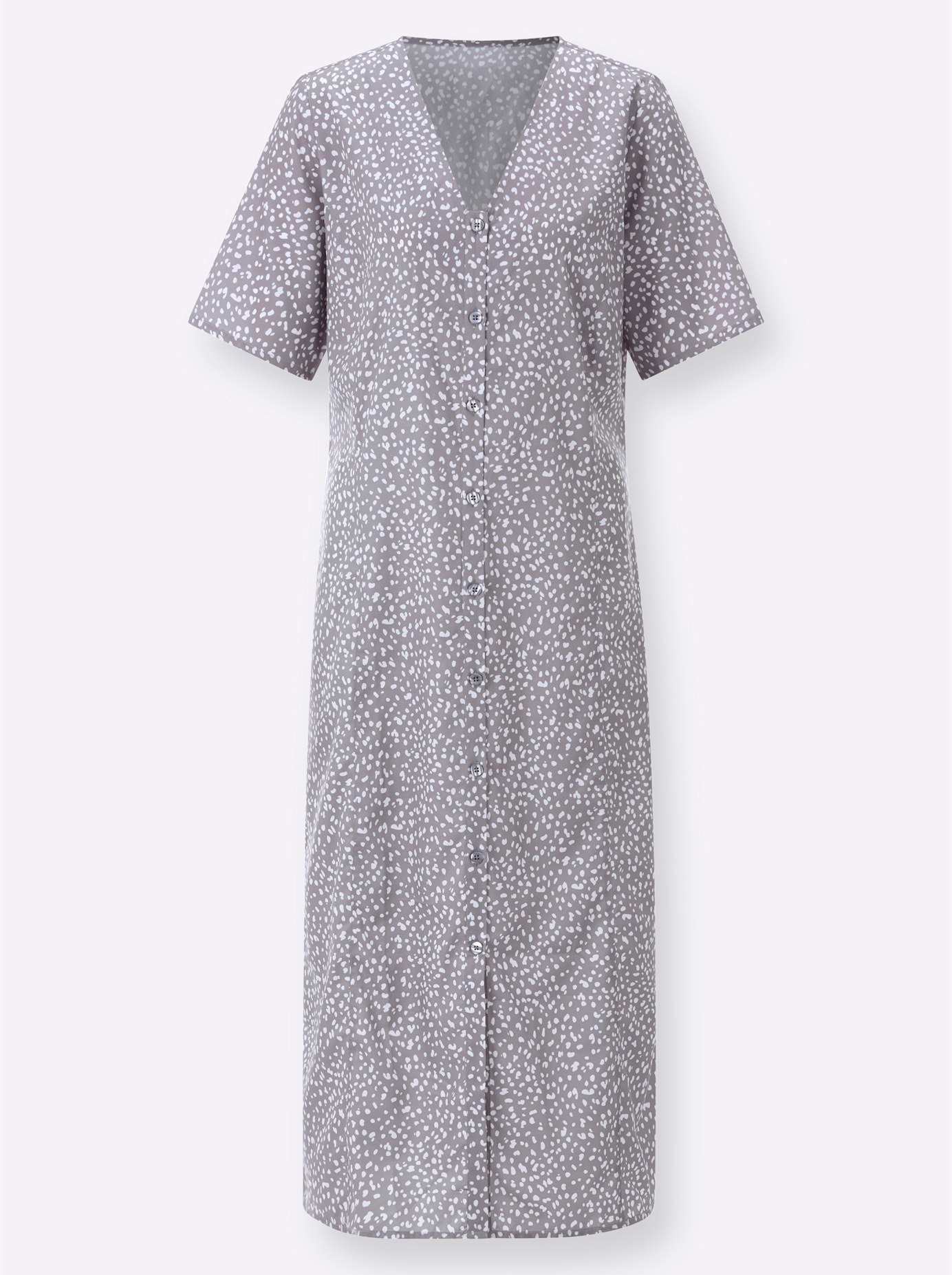 Classic Basics Printed Dress Gray Size 56 3