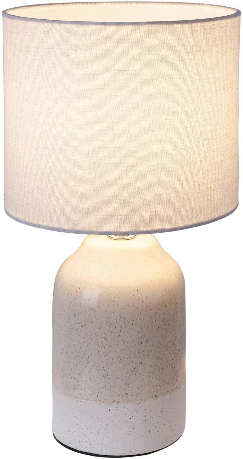 Pauleen Tischleuchte »Sandy Glow max. 20W 230V Stoffschirm Keramik«, 1 flammig, Leuchtmittel E14 | ohne Leuchtmittel, Stoffschirm, Keramik, E14 - Lieferumfang ohne Leuchtmittel