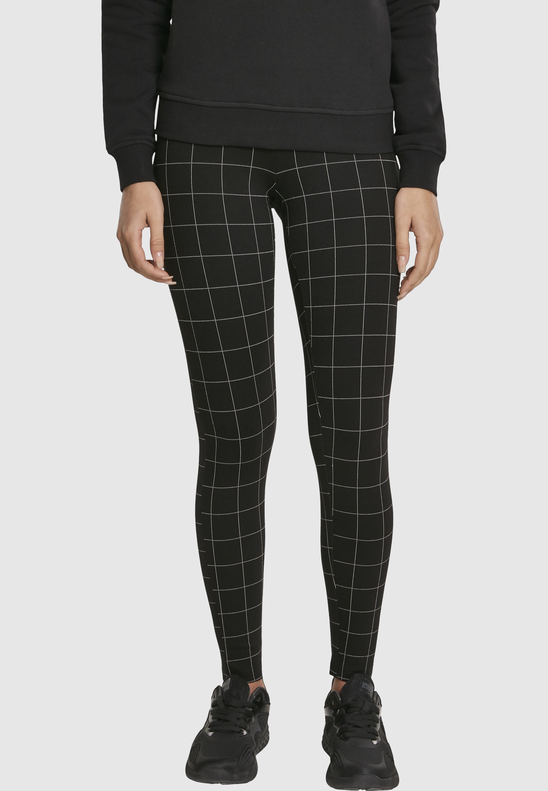 URBAN CLASSICS Leggings »Urban Classics Damen Ladies Check High Waist Leggings«