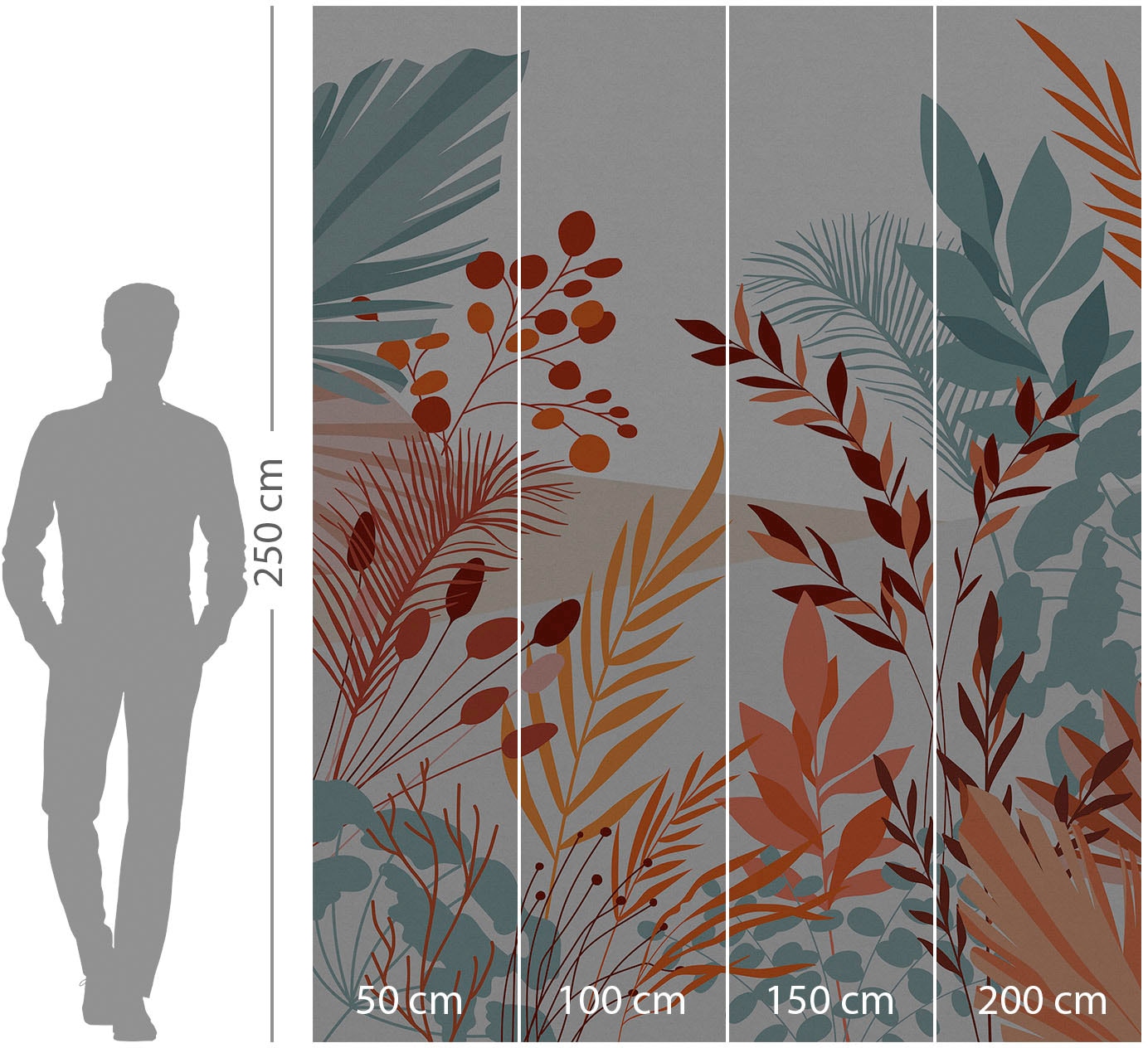 Komar Vliestapete »Digitaldruck Vlies - Aspiring Colours - Größe 200 x 250 cm«, bedruckt, Wohnzimmer, Schlafzimmer