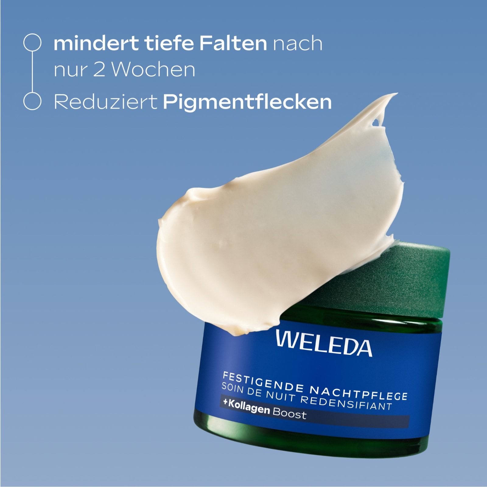 WELEDA Nachtcreme »Weleda Festigende Nachtpflege Blauer Enzian & Edelweiss«
