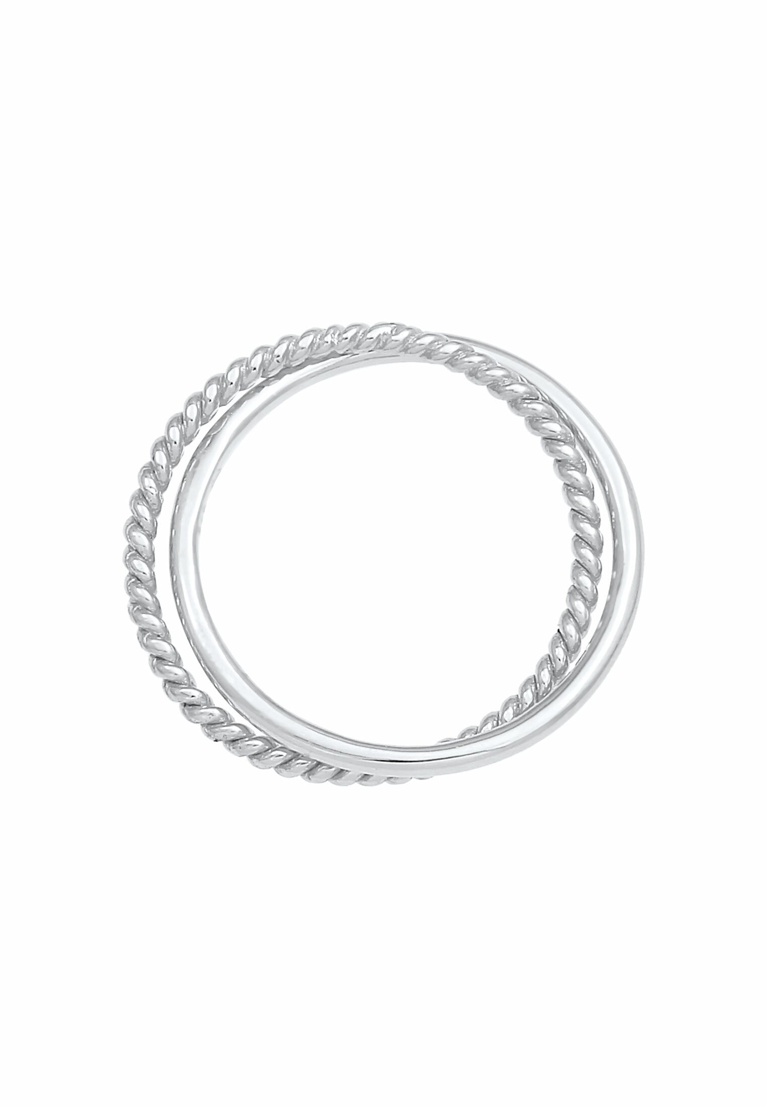 Elli Fingerring »Wickelring Klassik Fein Gedreht 925 Silber«