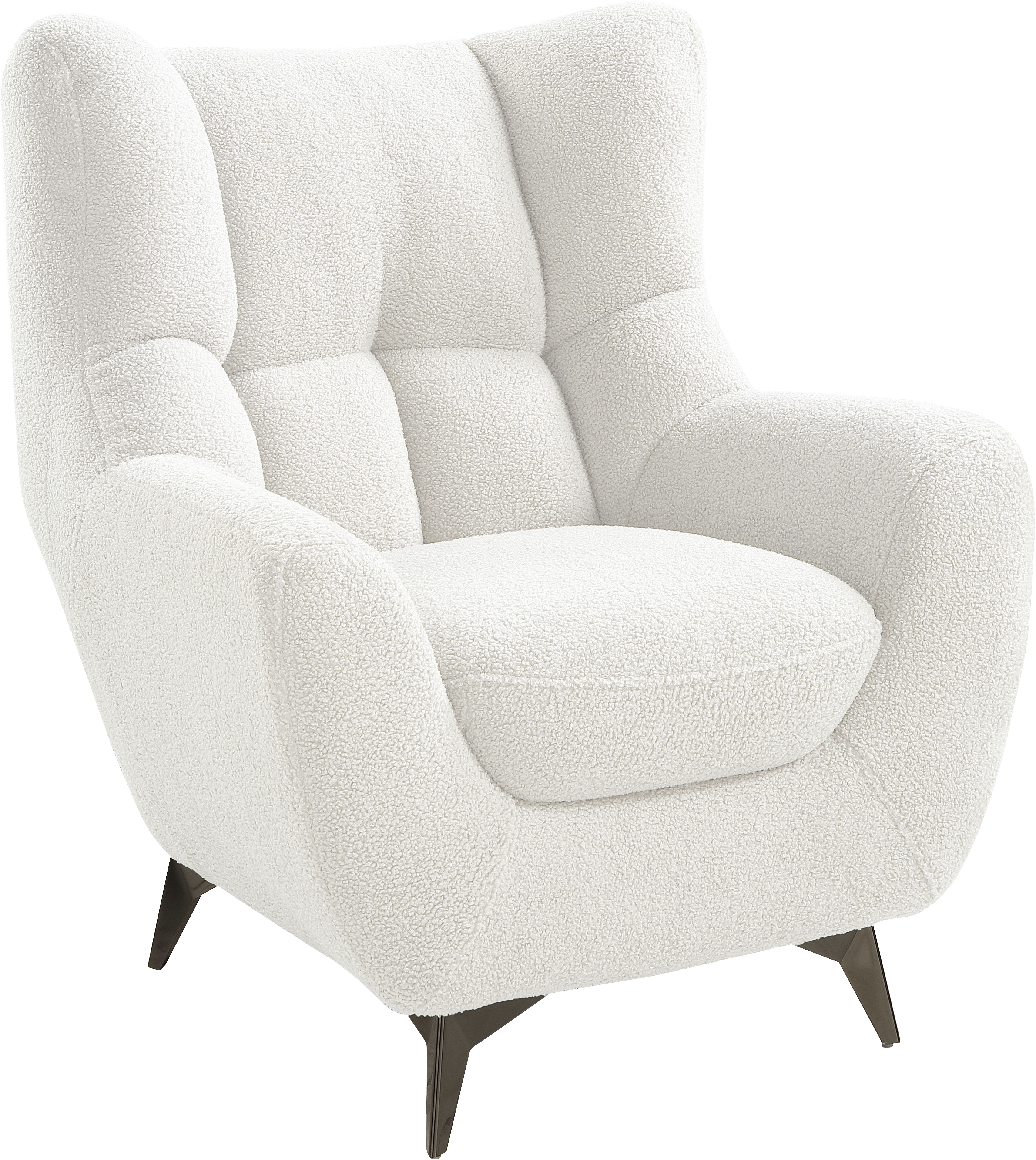 Thumbnail - ATLANTIC home collection Sessel "Shawn", mit Federkern, trendy Bezug mit Teddyoptik