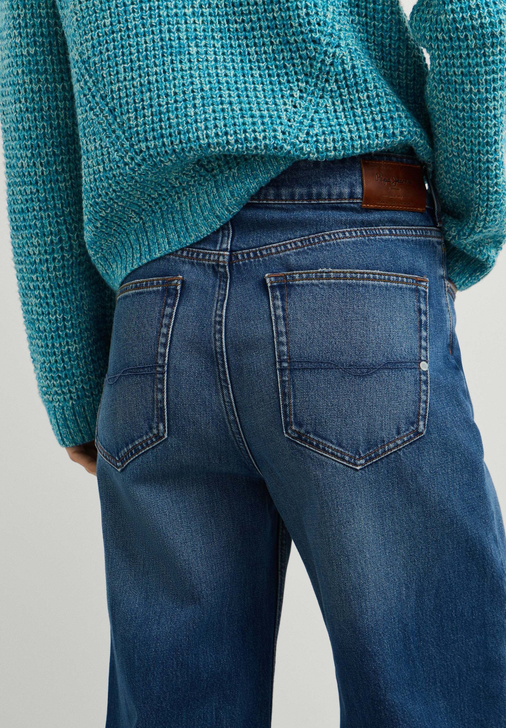 Pepe Jeans Slim-fit-Jeans »flare fit jeans BELLE HW FLARE CONTRAST«