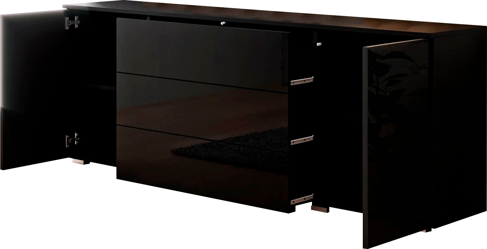 OTTO home Sideboard "PARIS" 1 Stk. tlg. Moderne 150cm breite grifflose Kommode, vielseitig einsetzbar