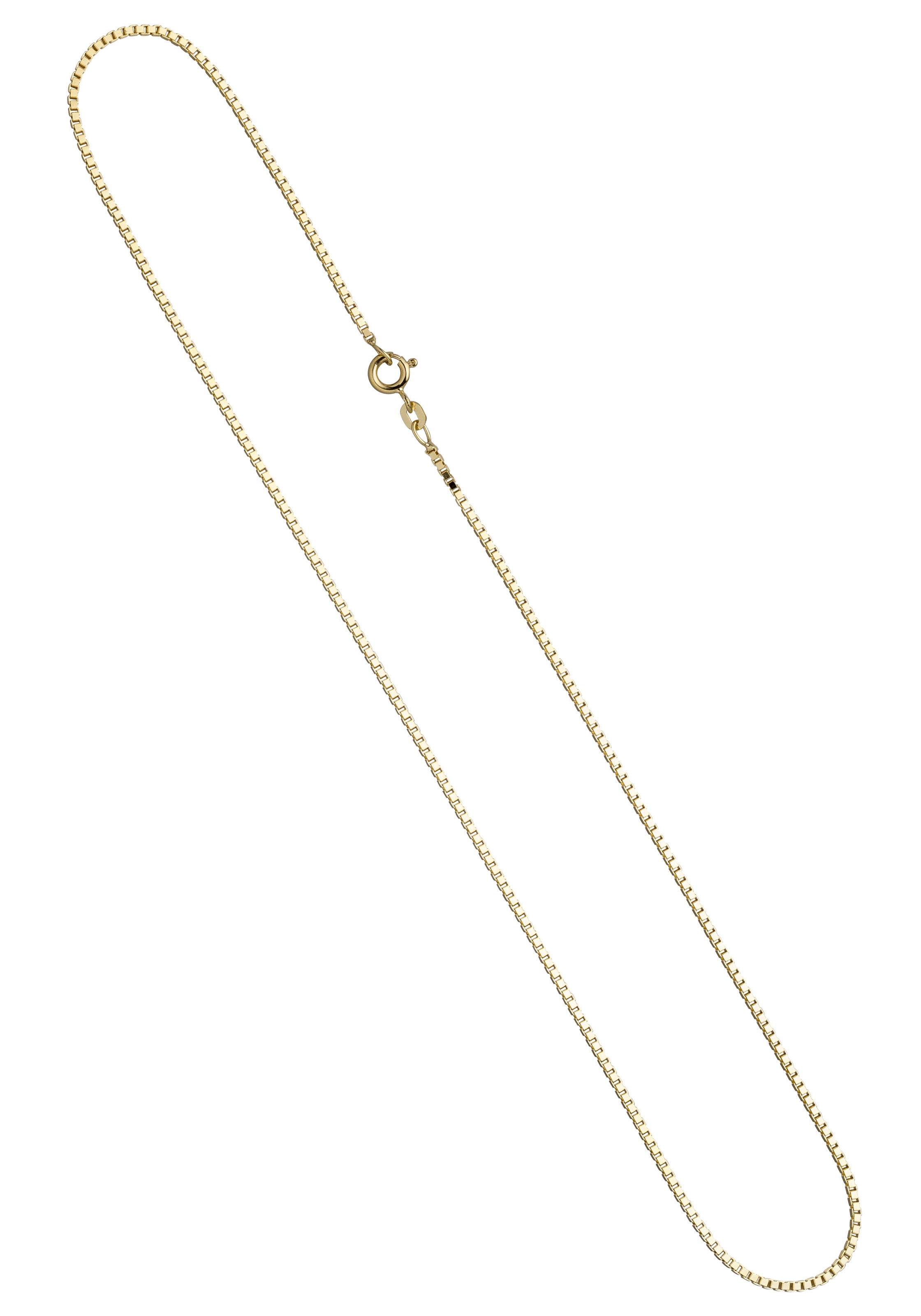 Goldkette JOBO "Venezianerkette 1,5 mm" Gr. 42, gelbgold 585, Halsketten, Damen, 42cm, Gelbgold 585, Goldkette, 14 Karat 585 Gold diamantiert