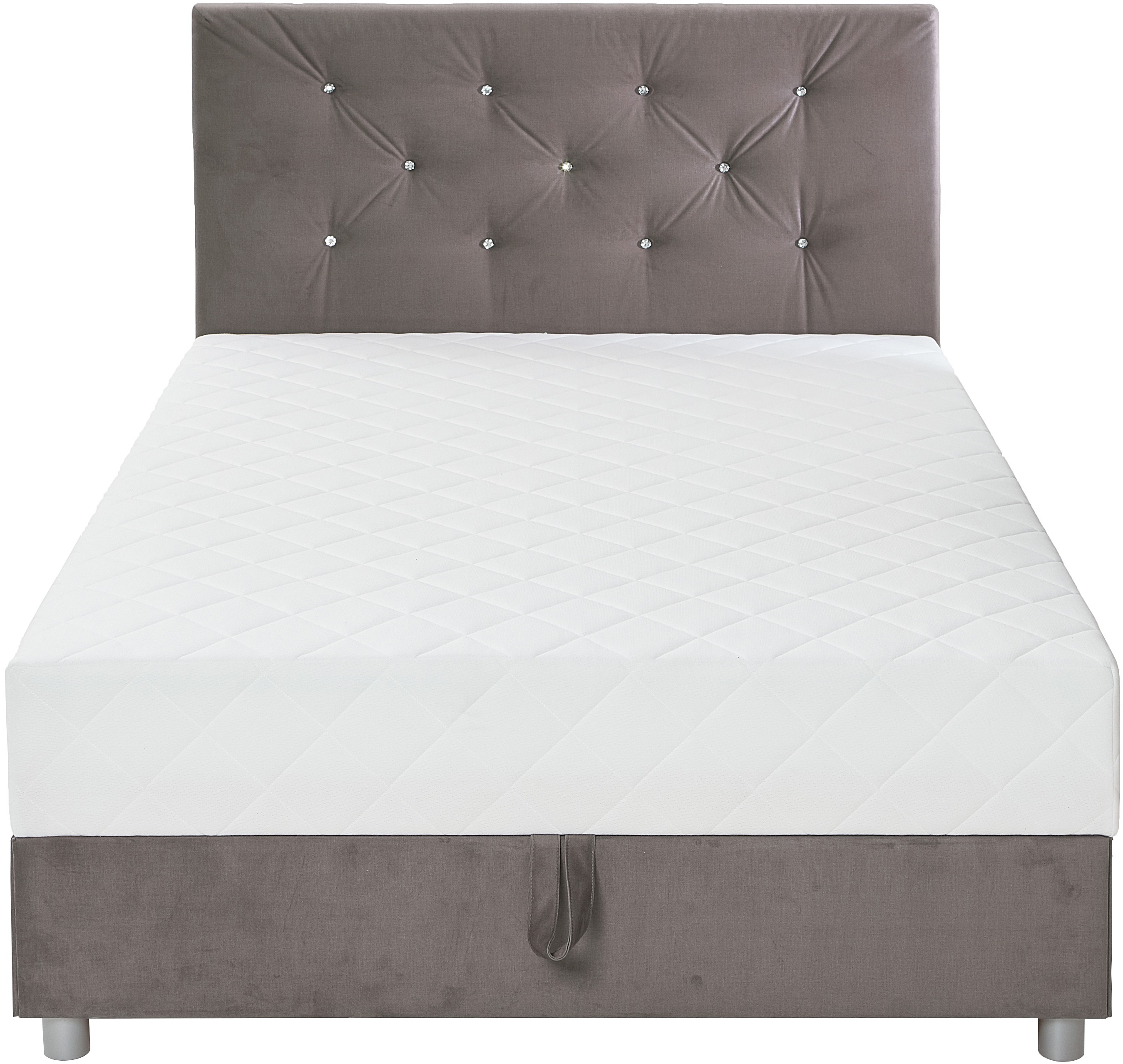 Thumbnail - ATLANTIC home collection Boxbett "CELIA im hochwertiger Samtoptik", mit Taschen-Federkernmatratze, Bettkasten und Strass...