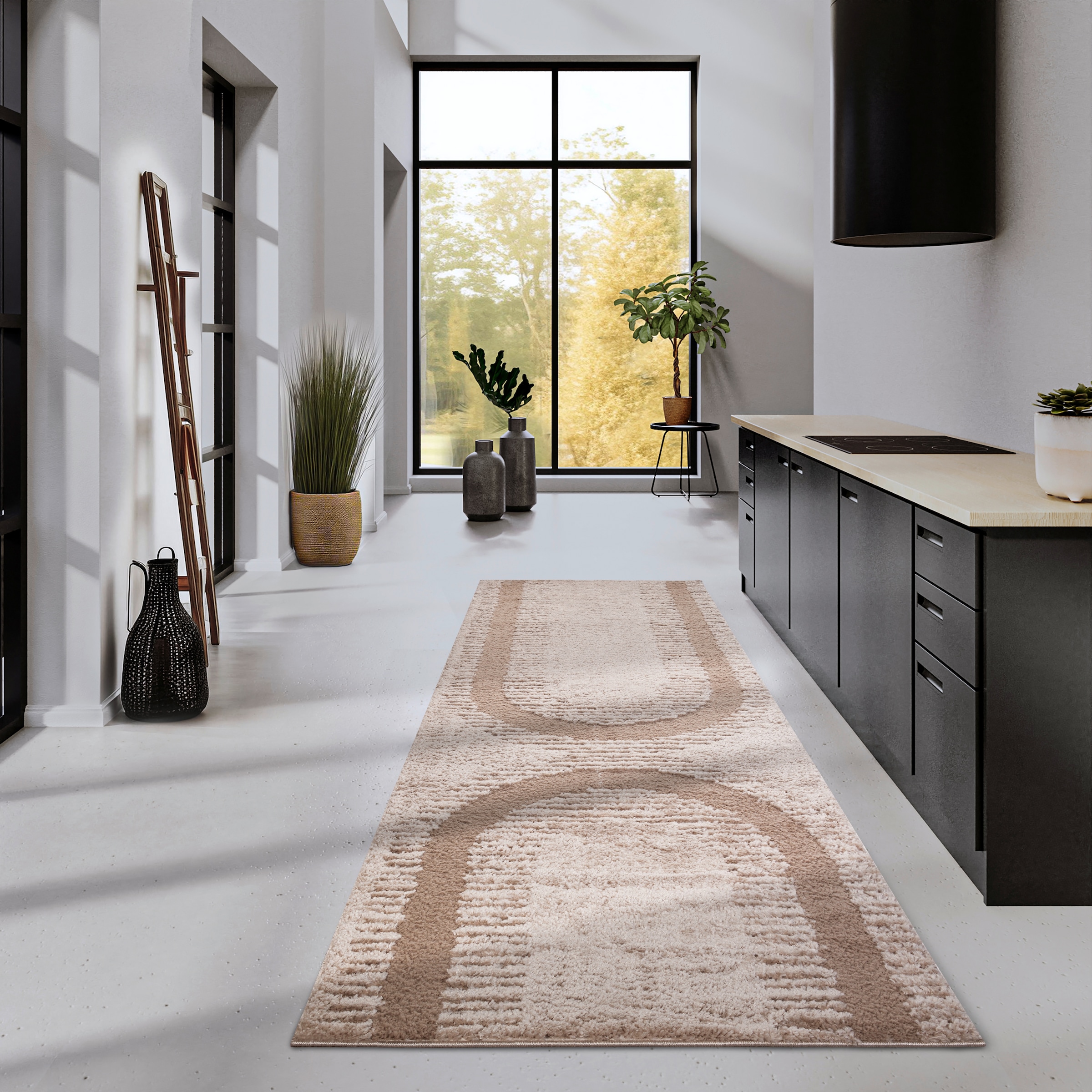 ELLE DECORATION Designteppich »Bartoux«, rechteckig, 18 mm Höhe, Hochflor, Shaggy, Läufer, weich, Langflor, modern, Hoch Tief Effekt