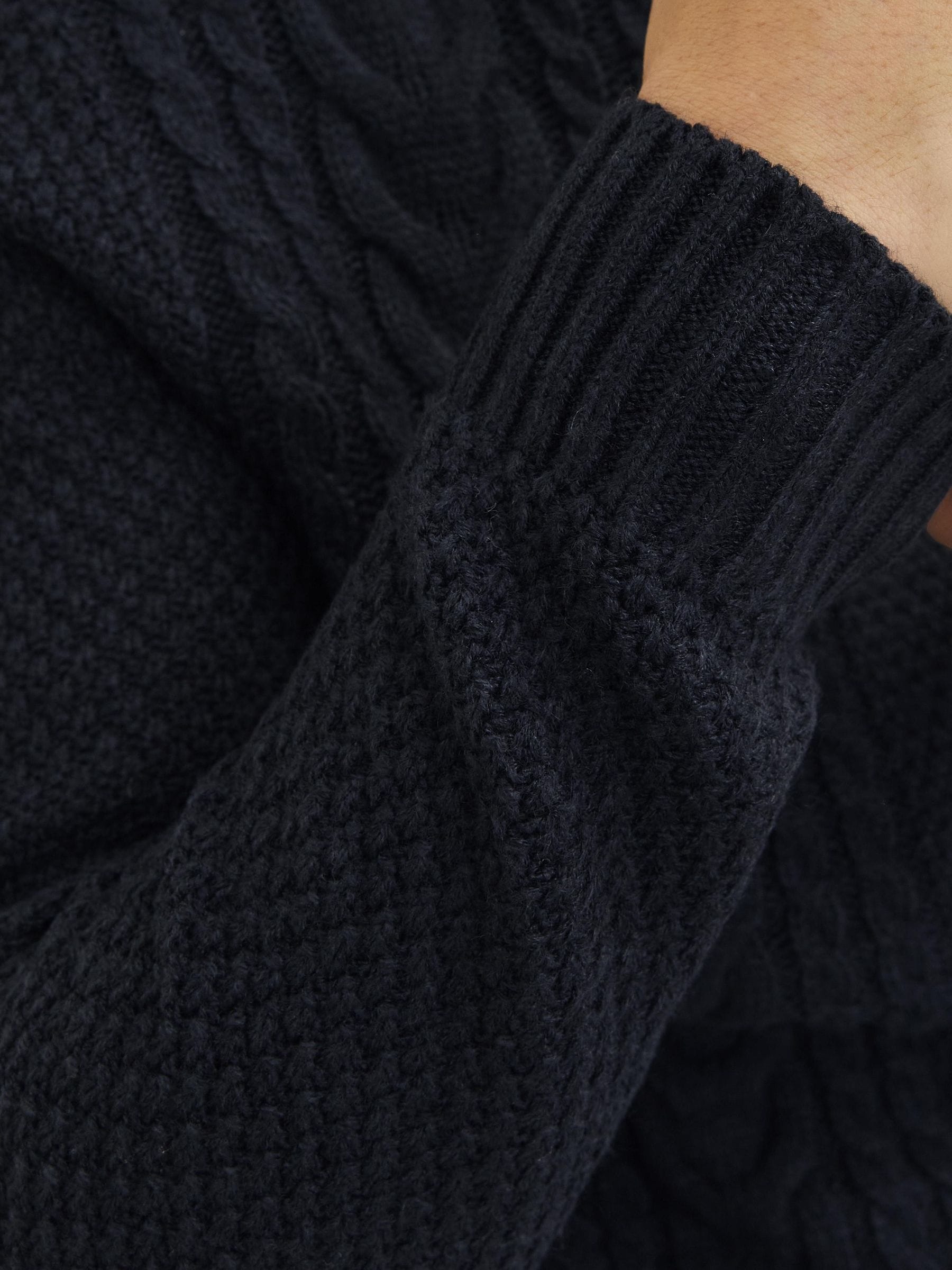Jack & Jones Troyer »JJCRAIG KNIT HALF ZIP«, mit Zopfmuster