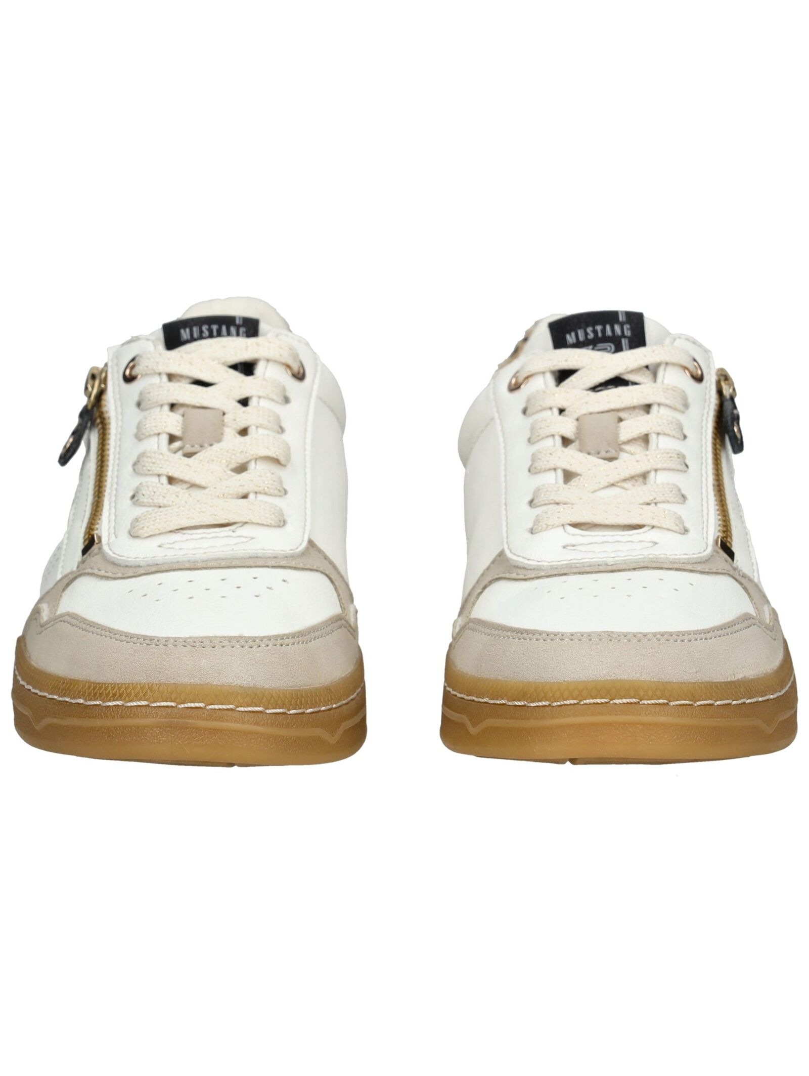 Sneaker MUSTANG SHOES "Mustang Shoes Sneaker Lederimitat", Damen, Gr. 41, grau (ice), Lederimitat, Schuhe Sneaker 2