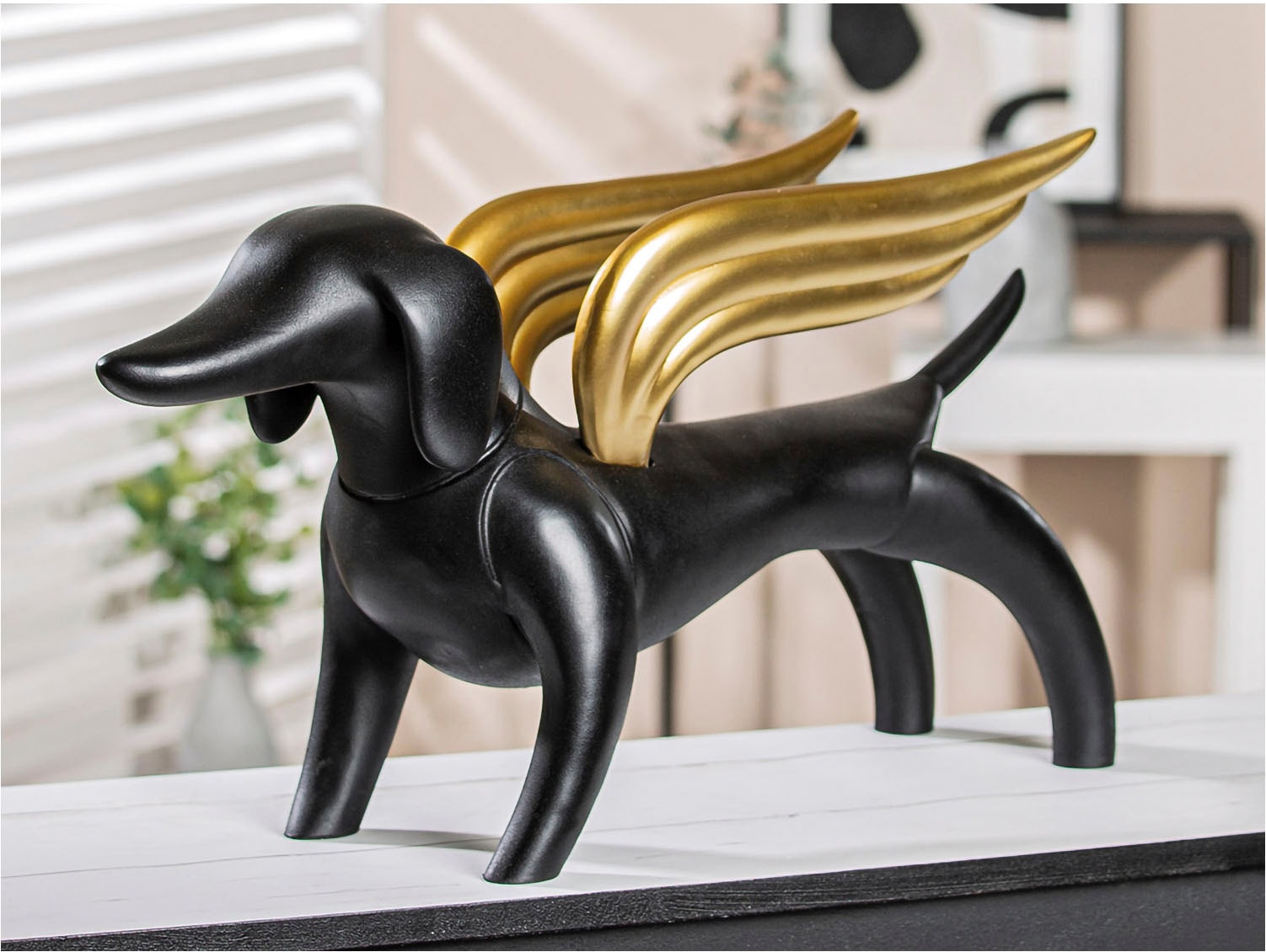 Casablanca by Gilde Tierfigur "Dackelhund "Flying Dachshund""