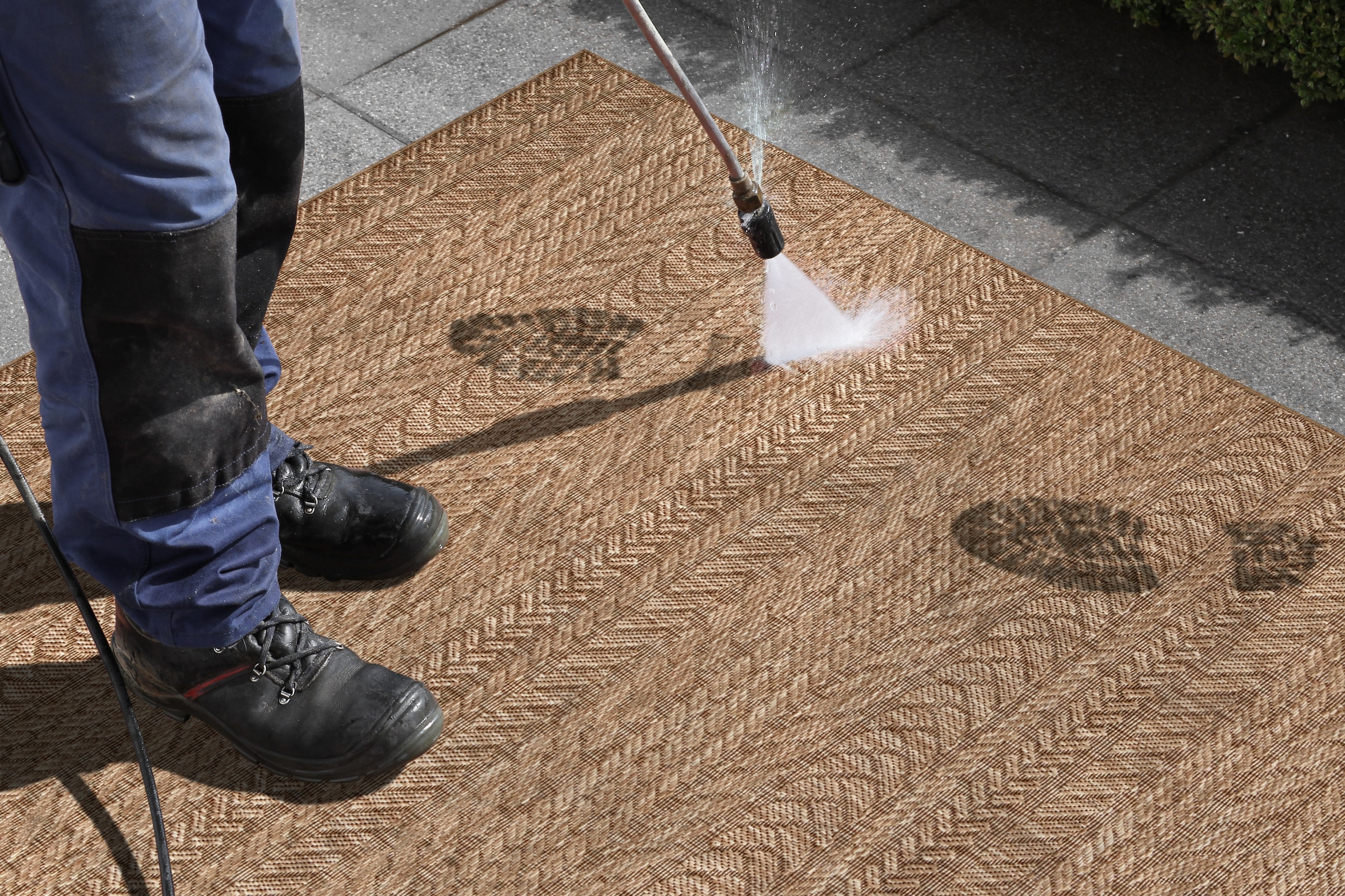 NORTHRUGS Teppich »Granado«, rechteckig, 6 mm Höhe, In- und Outdoor, Sisal Optik, Robust, Pflegeleicht, Flachgewebe