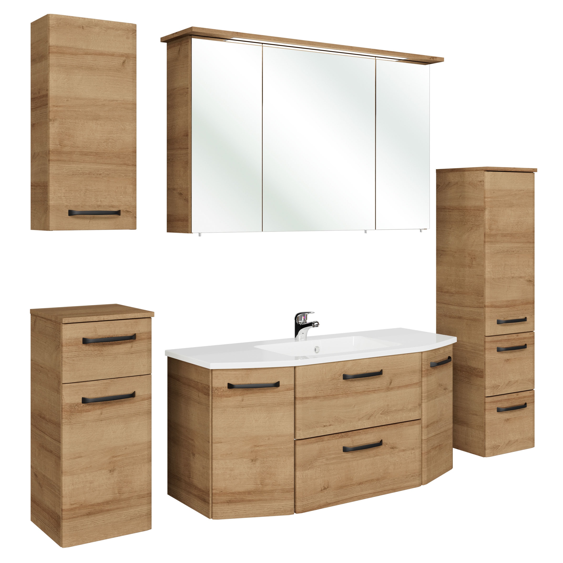 Saphir Badmöbel-Set "Quickset 318, mit Türdämpfer" 6 Stk. tlg.