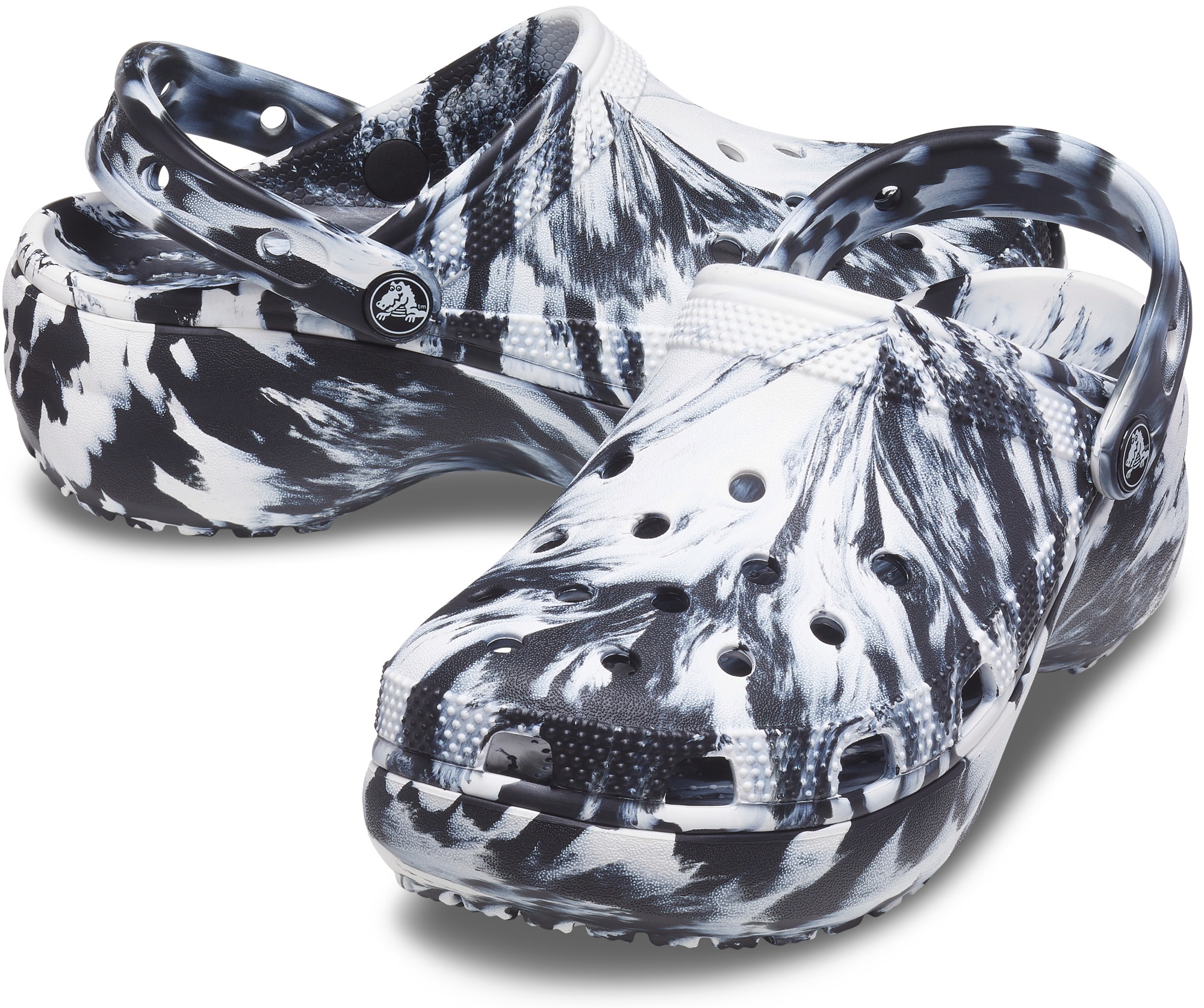 Crocs Clog »Classic Platform Marbled Clog W«, mit Plateausohle