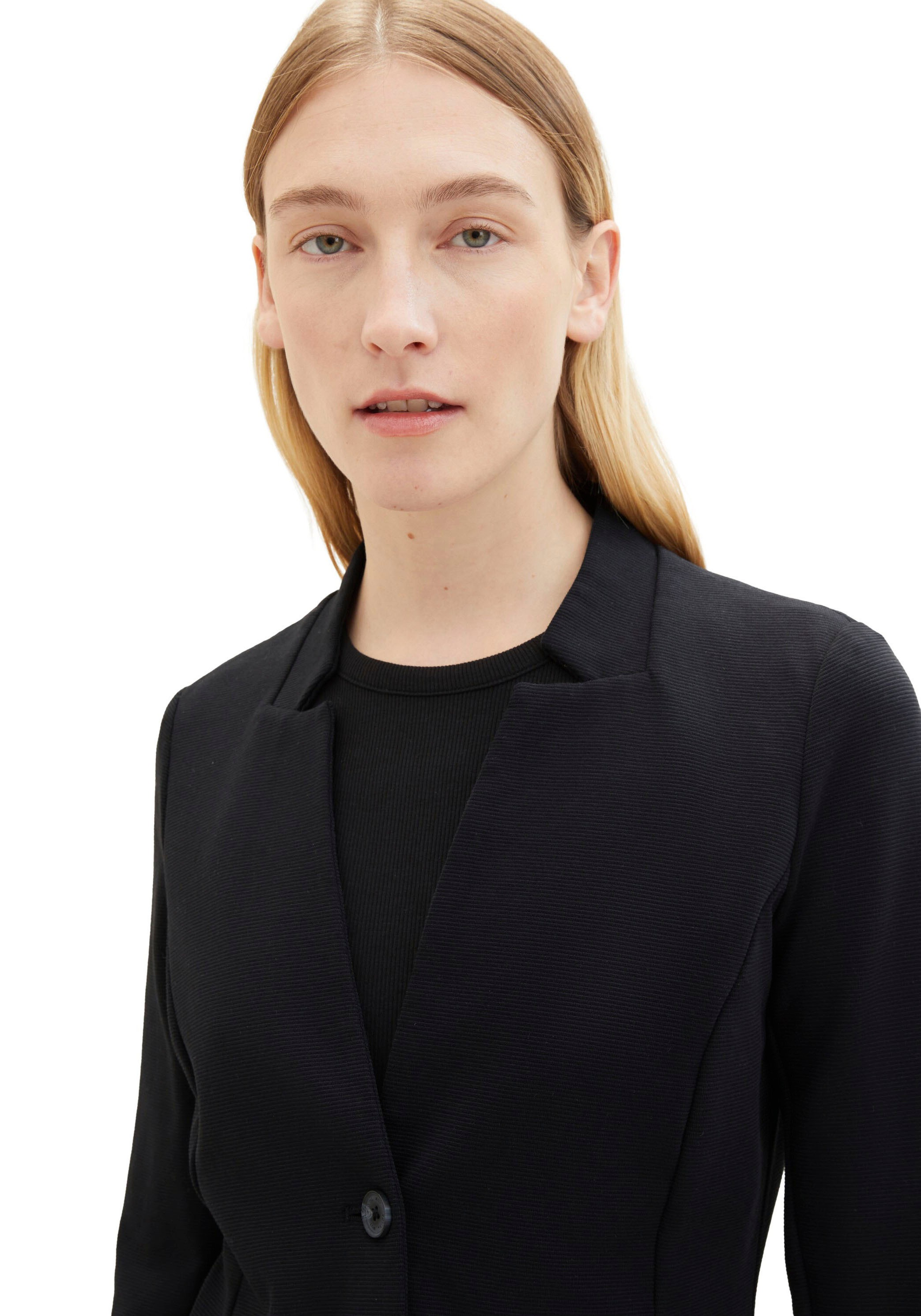 Tom Tailor Blazer 1038703 Ottoman Structure Deep Black XS Femme 4