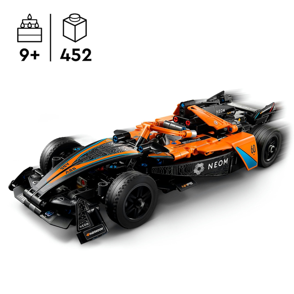 LEGO® Konstruktionsspielsteine »NEOM McLaren Formula E Race Car (42169), LEGO® Technic«, (452 St.), Made in Europe