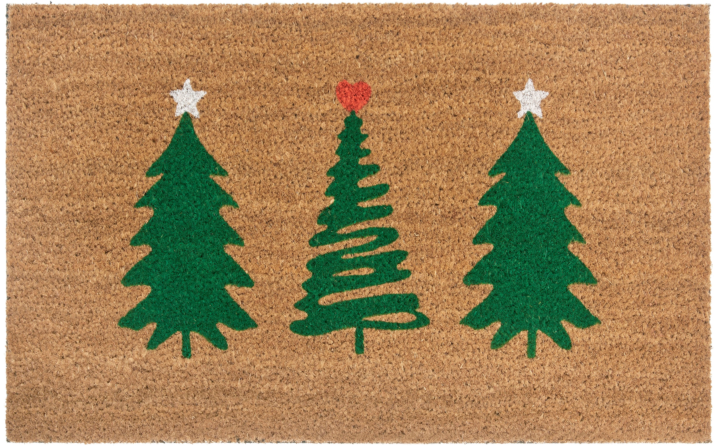 HANSE Home Fußmatte »Mix Mats Kokos Decorated Pine Trees