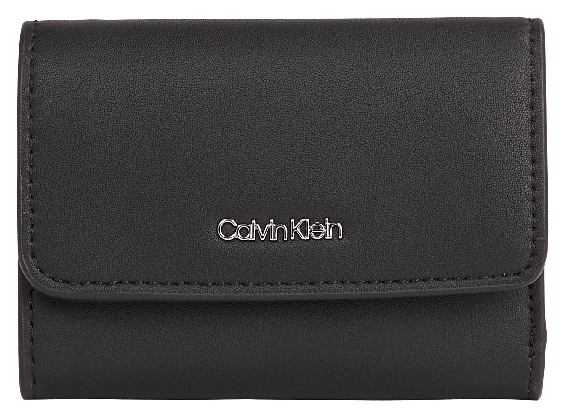 Calvin Klein Geldbörse »CK MUST SMALL TRIFOLD«, Geldbeutel Portemonnaie Damenbörse Recycelte Materialien