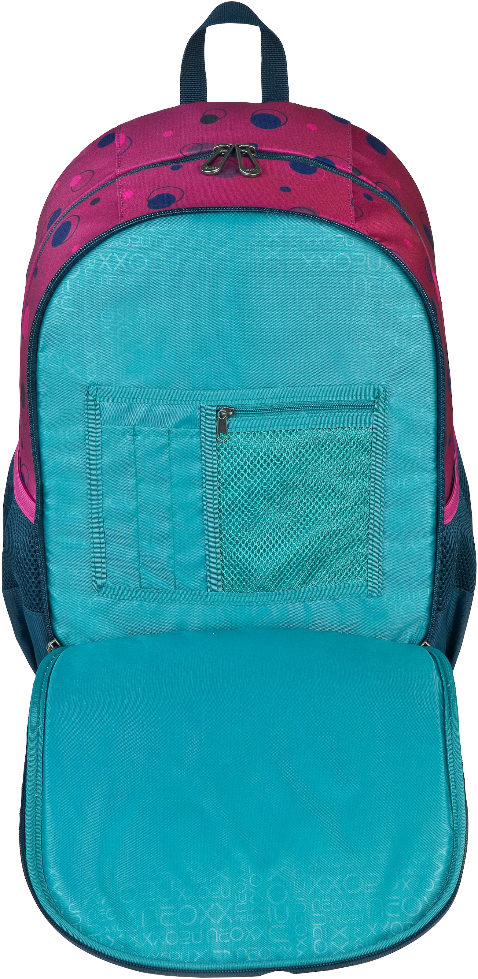 neoxx Schulrucksack »Flow, Bubble me around«, teilweise aus recyceltem Material