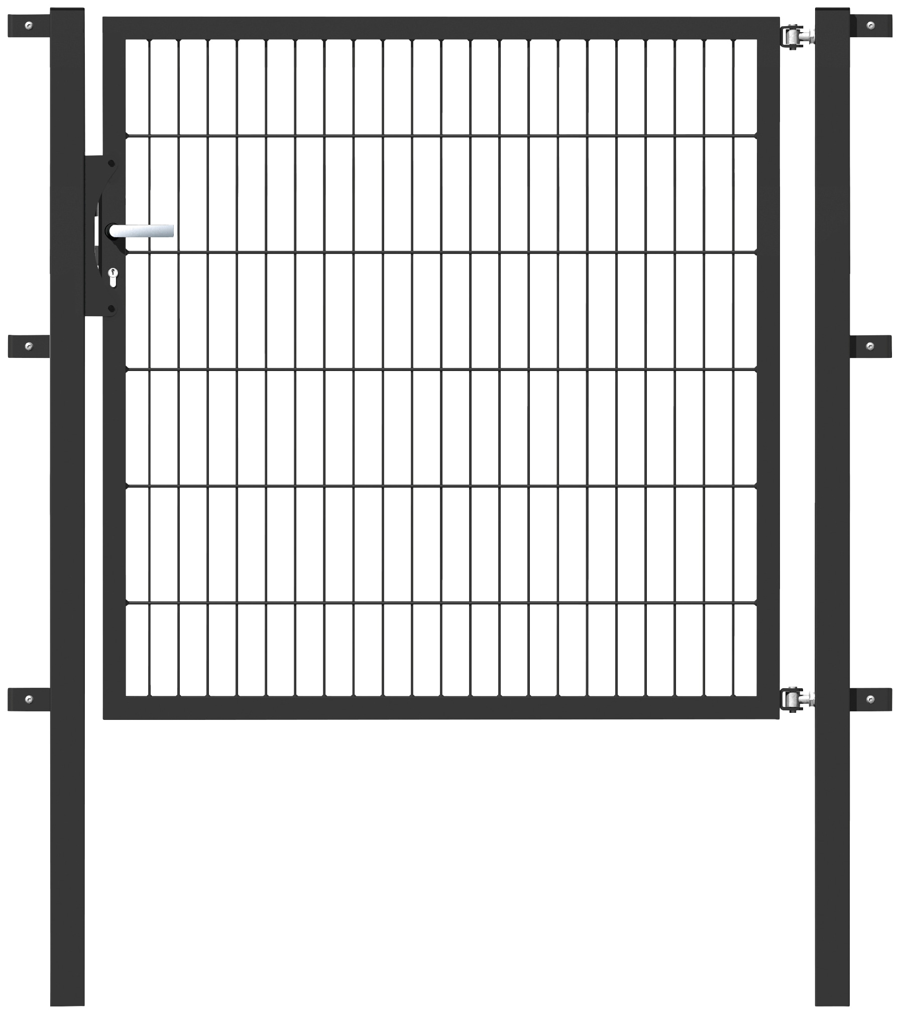 Alberts Zauneinzeltür, 125 cm Breite, in versch. Höhen