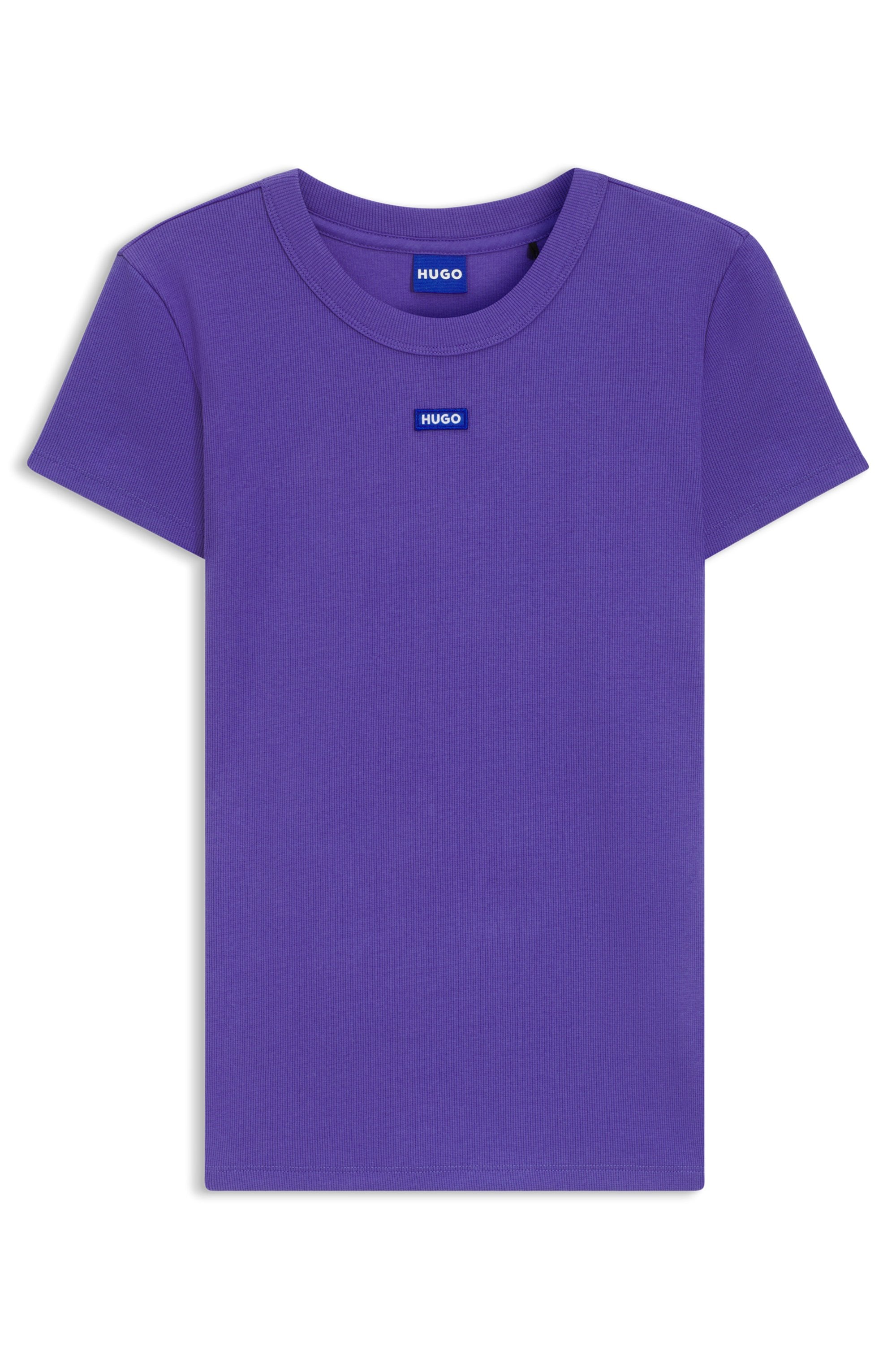 HUGO Blue T-Shirt »Easy Tee«, mit HUGO Aufnäher