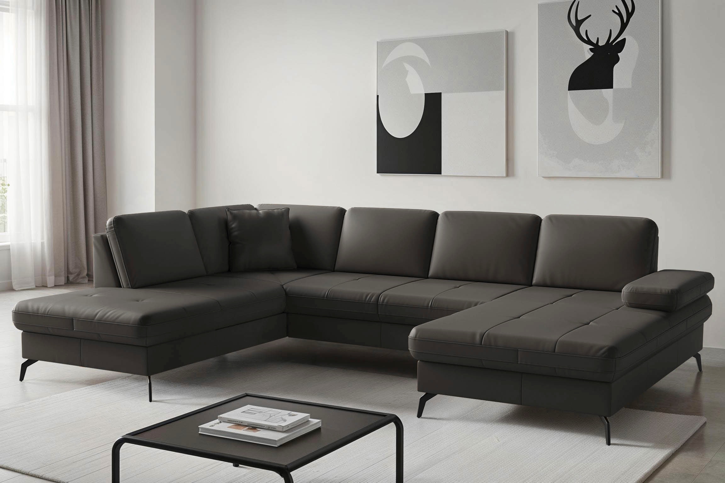 sit&more Wohnlandschaft "Morris Jubi, Breite 300 cm" mit Armteilfunktion, optional mit Schlaffunktion