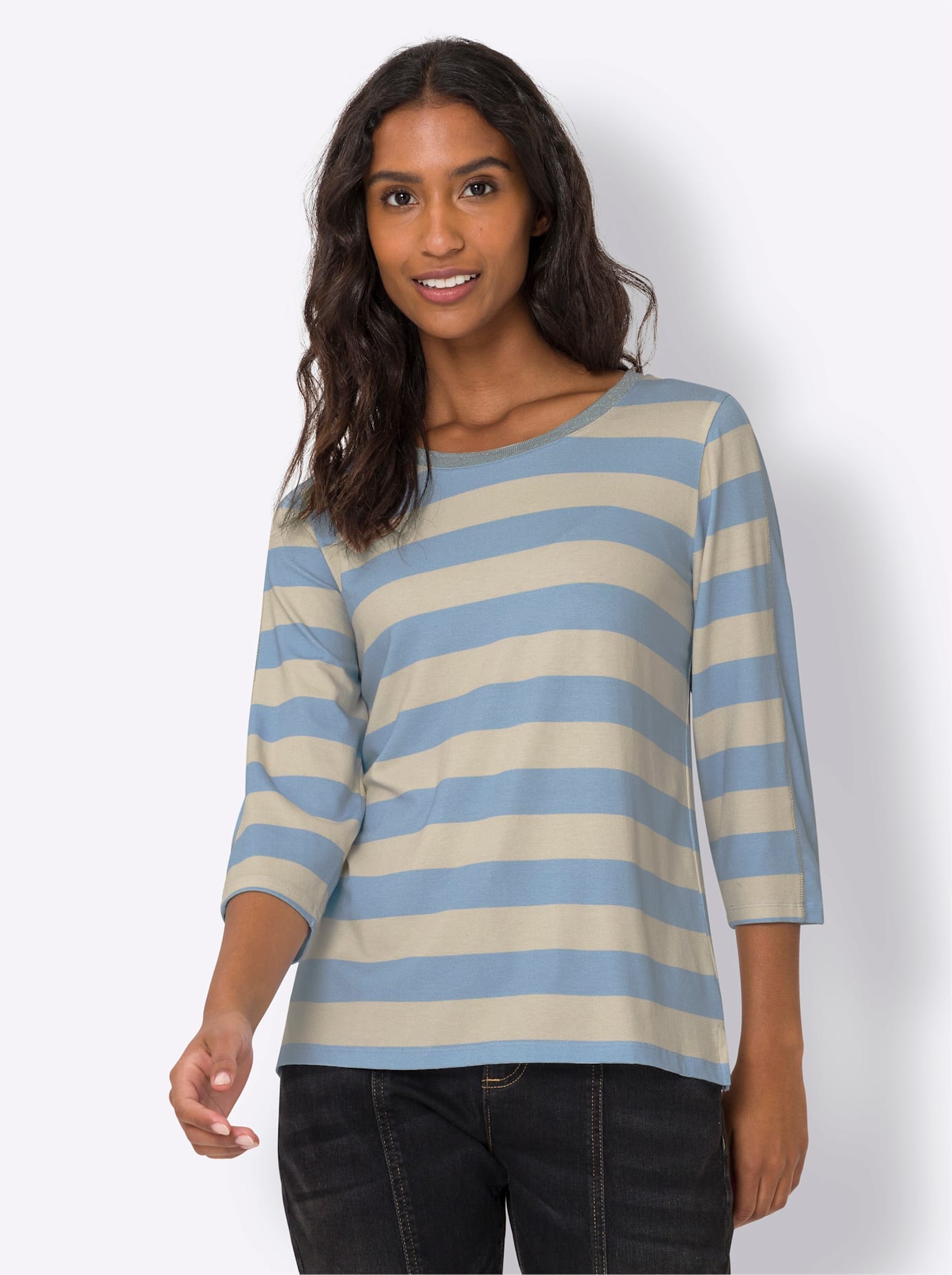 heine 3/4-Arm-Shirt "Druck-Shirt", 1 Stk. günstig online kaufen