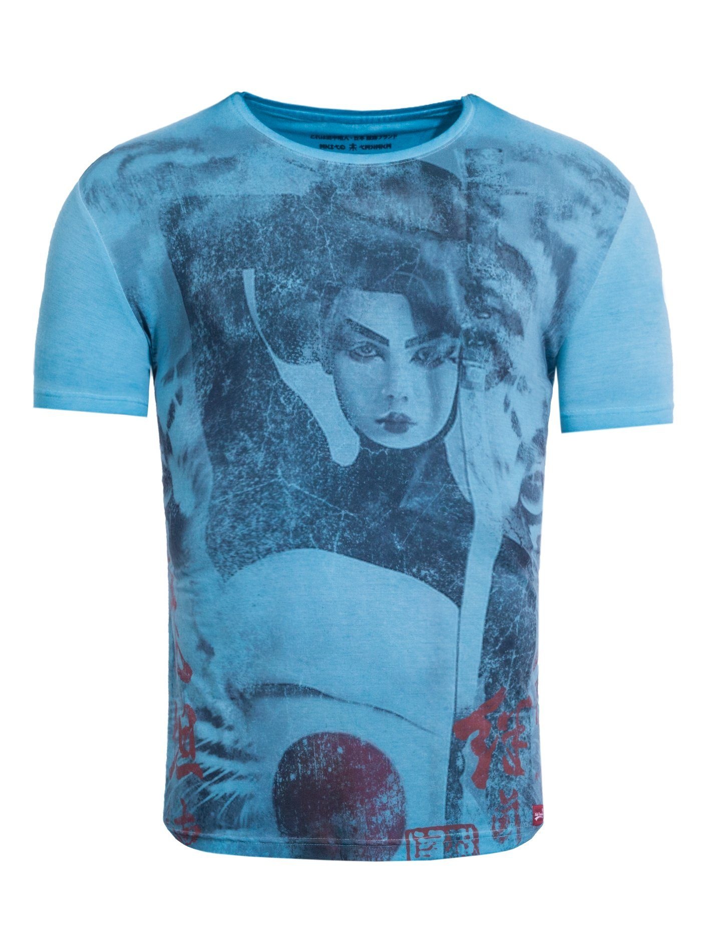 Print-Shirt Geisha Tiger