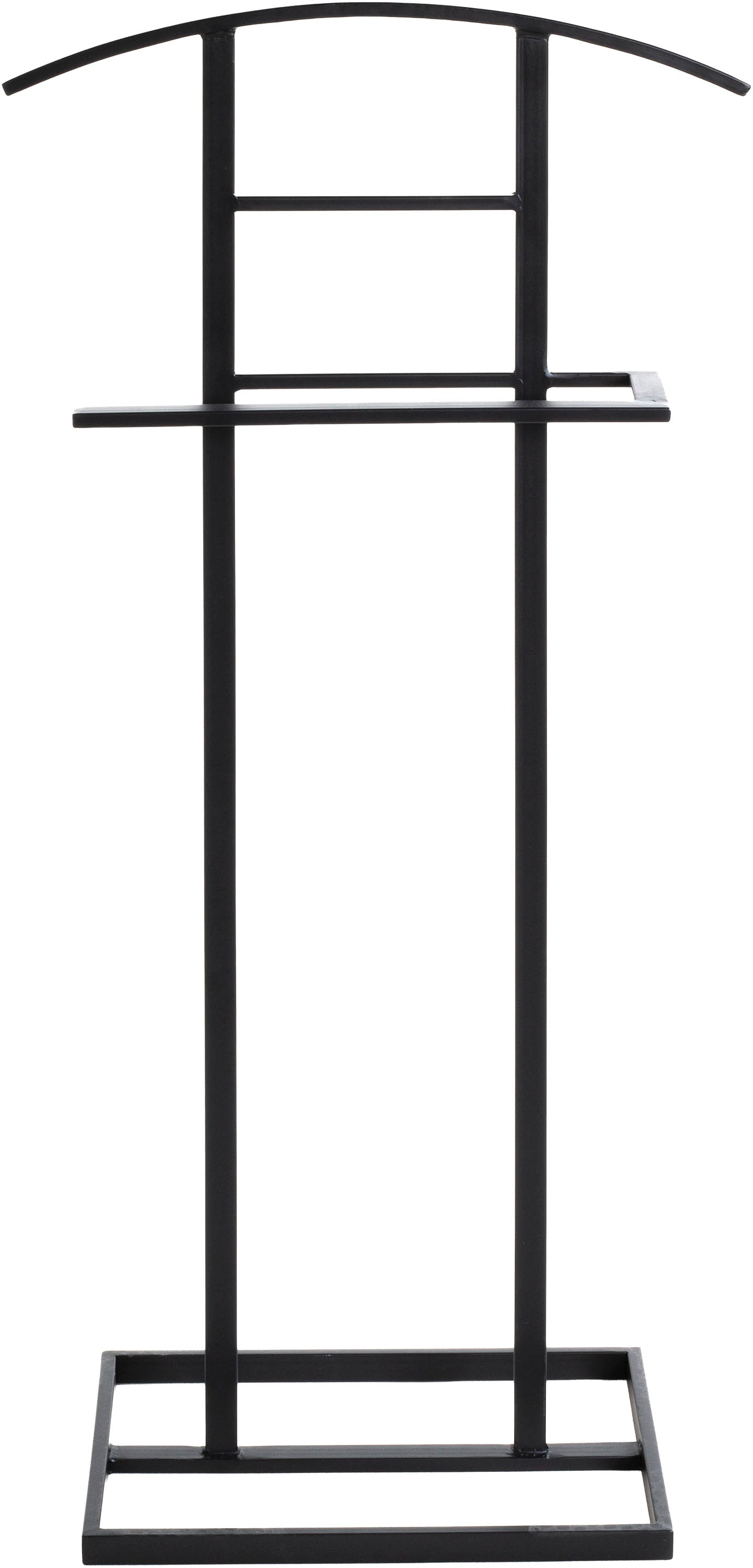 HAKU Herrendiener »Anzugständer, Dressboy, Kleiderboy, Kleiderbutler, Stiller Diener« freiform - aus Metall schwarz -B/T/H 45/26/101 cm