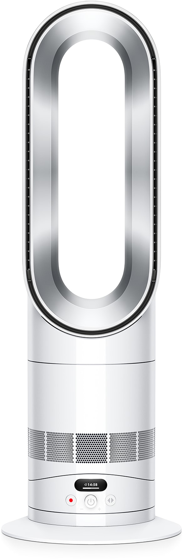 "Standventilator DYSON ""2-in-1 Dyson Hot+Cool HF1"", weiß (weiß, silber), B:15,2cm H:58,5cm T:11,5cm, Ventilatoren, Heizlüfter und Ventilator in