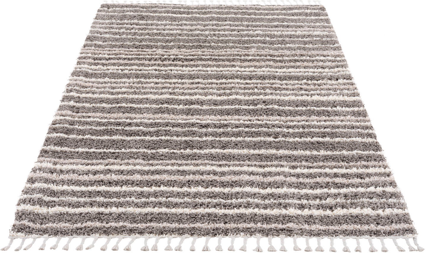 Carpet City Hochflor-Teppich "Pulpy 520" rechteckig 30 mm Höhe besonders we günstig online kaufen