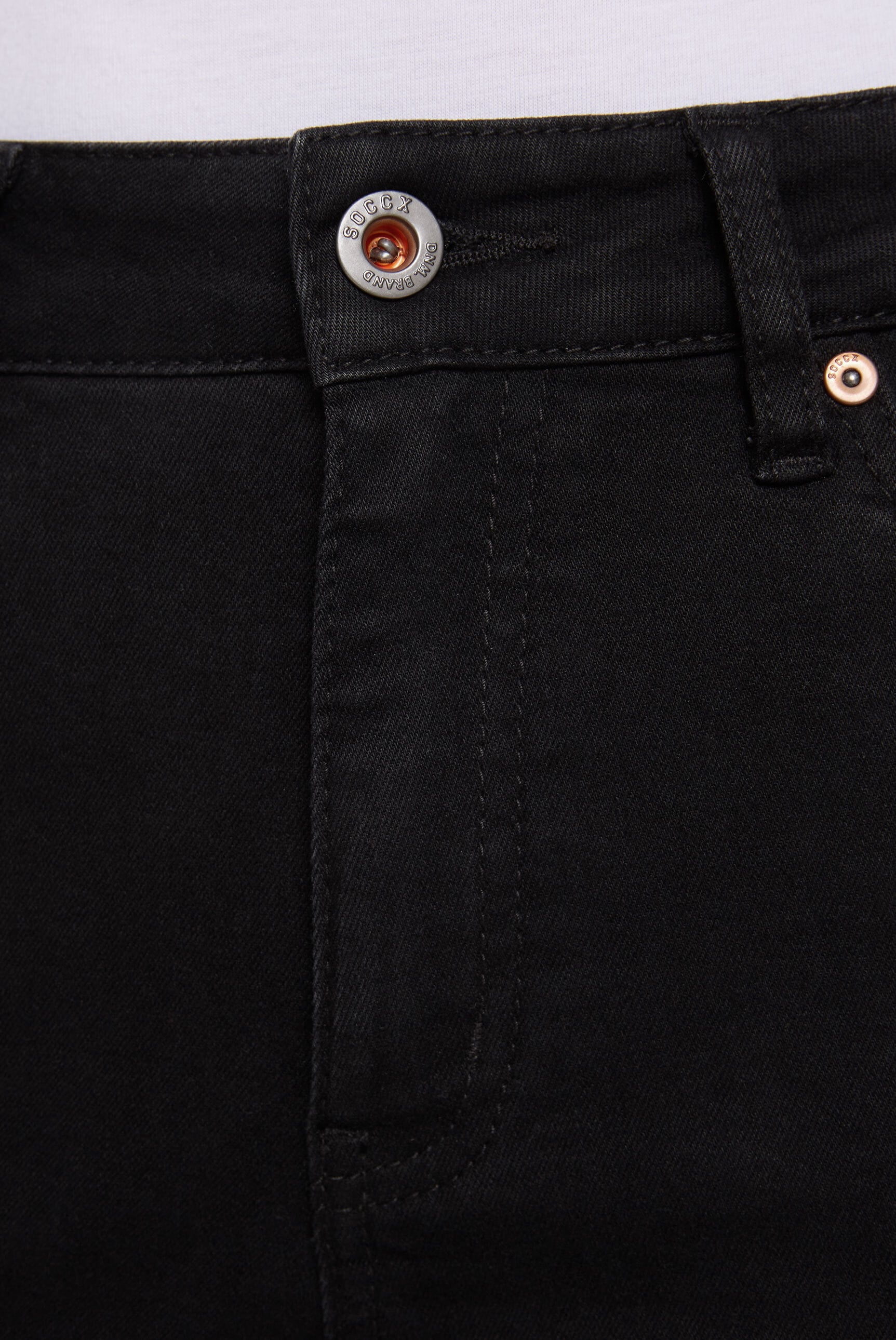 SOCCX Slim-fit-Jeans, mit verkürztem Bein