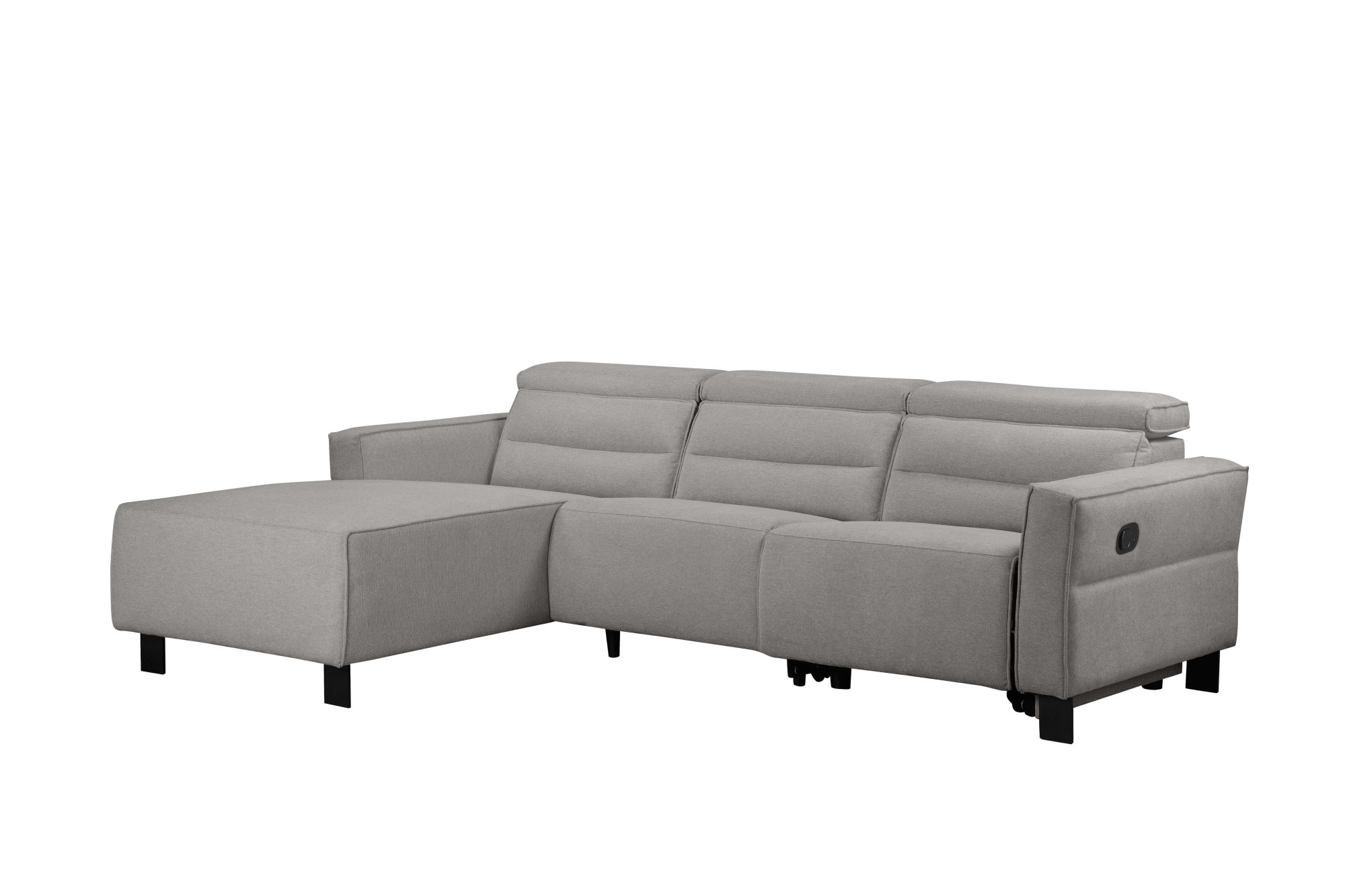 Places of Style Ecksofa »Carpari, L-Form, 263 cm, manuelle o. elektrische Relaxfunktion,«, USB A/C und Kopfteilverstellung