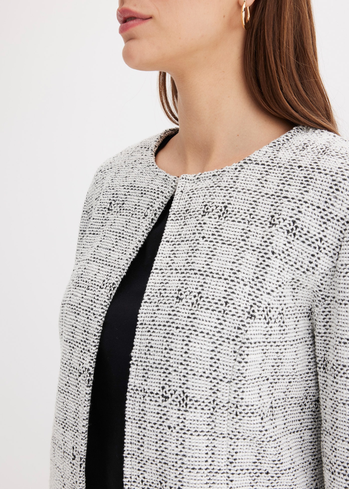 bonprix Strickjacke 1 lockere Passform, strukturierte Strickart, eleganter Stil