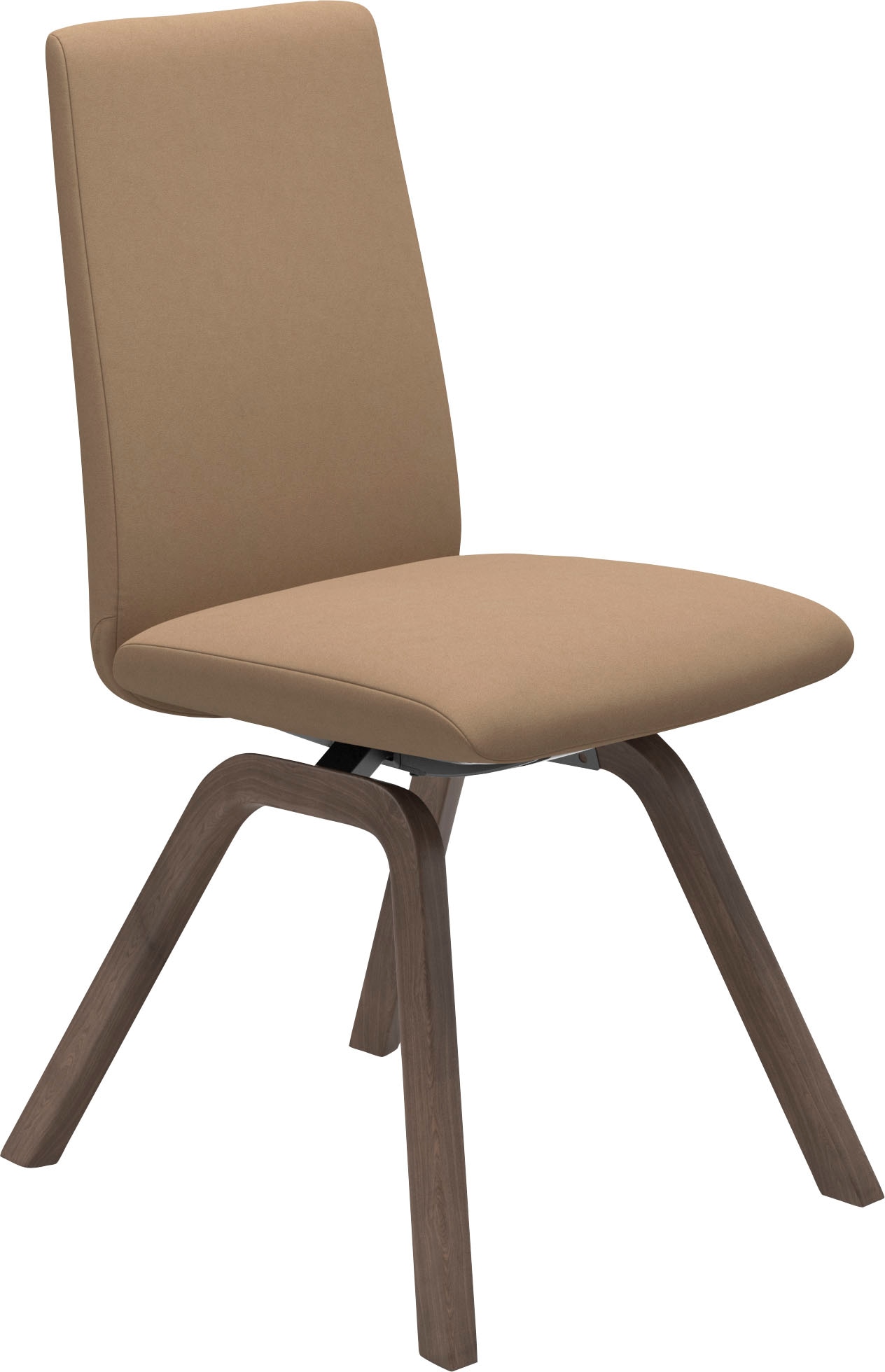 Stressless Polsterstuhl "Laurel", Microfaser DINAMICA, Low Back, Größe M, mit schräggestellten Beinen in Walnuss