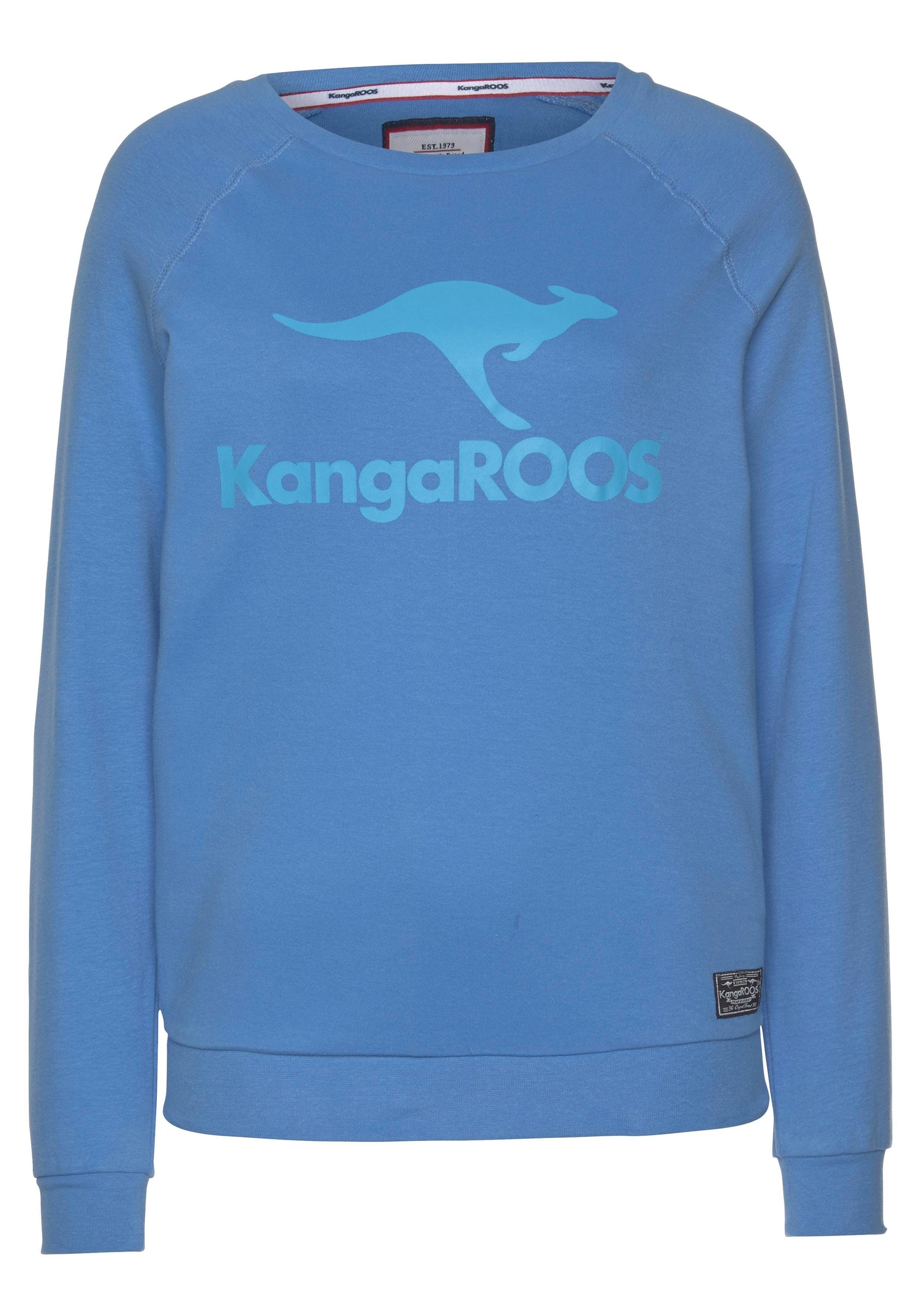 KangaROOS Sweater, mit großem Label-Print vorne