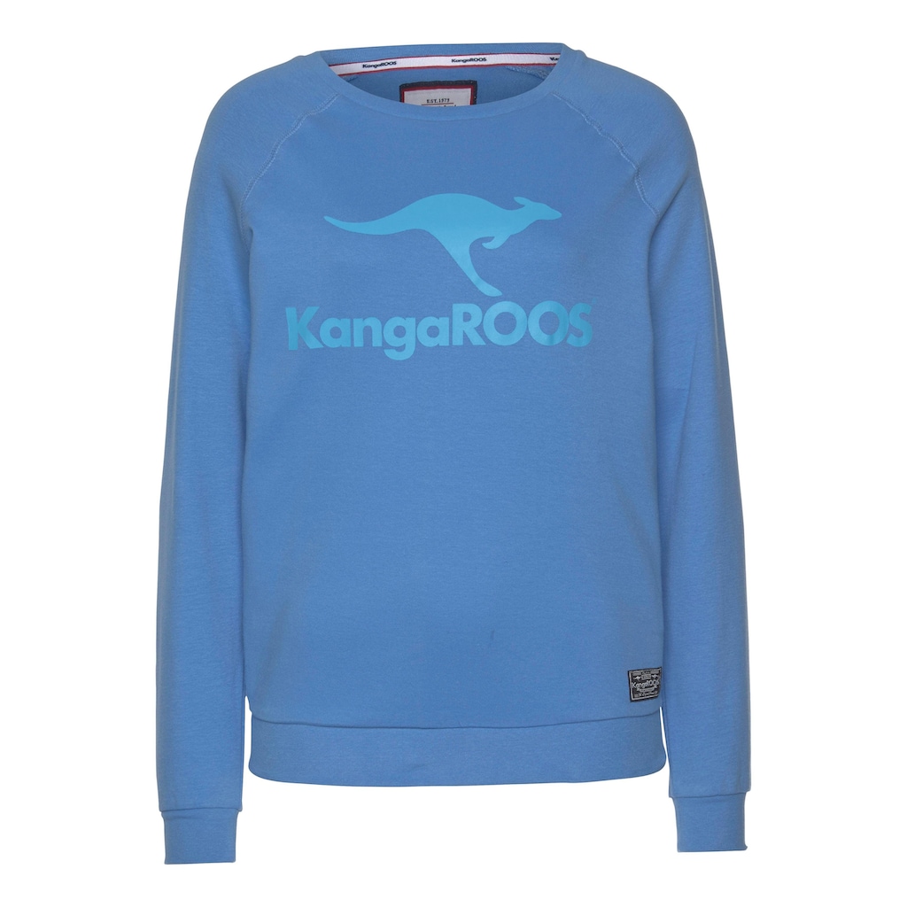 KangaROOS Sweater, mit großem Label-Print vorne