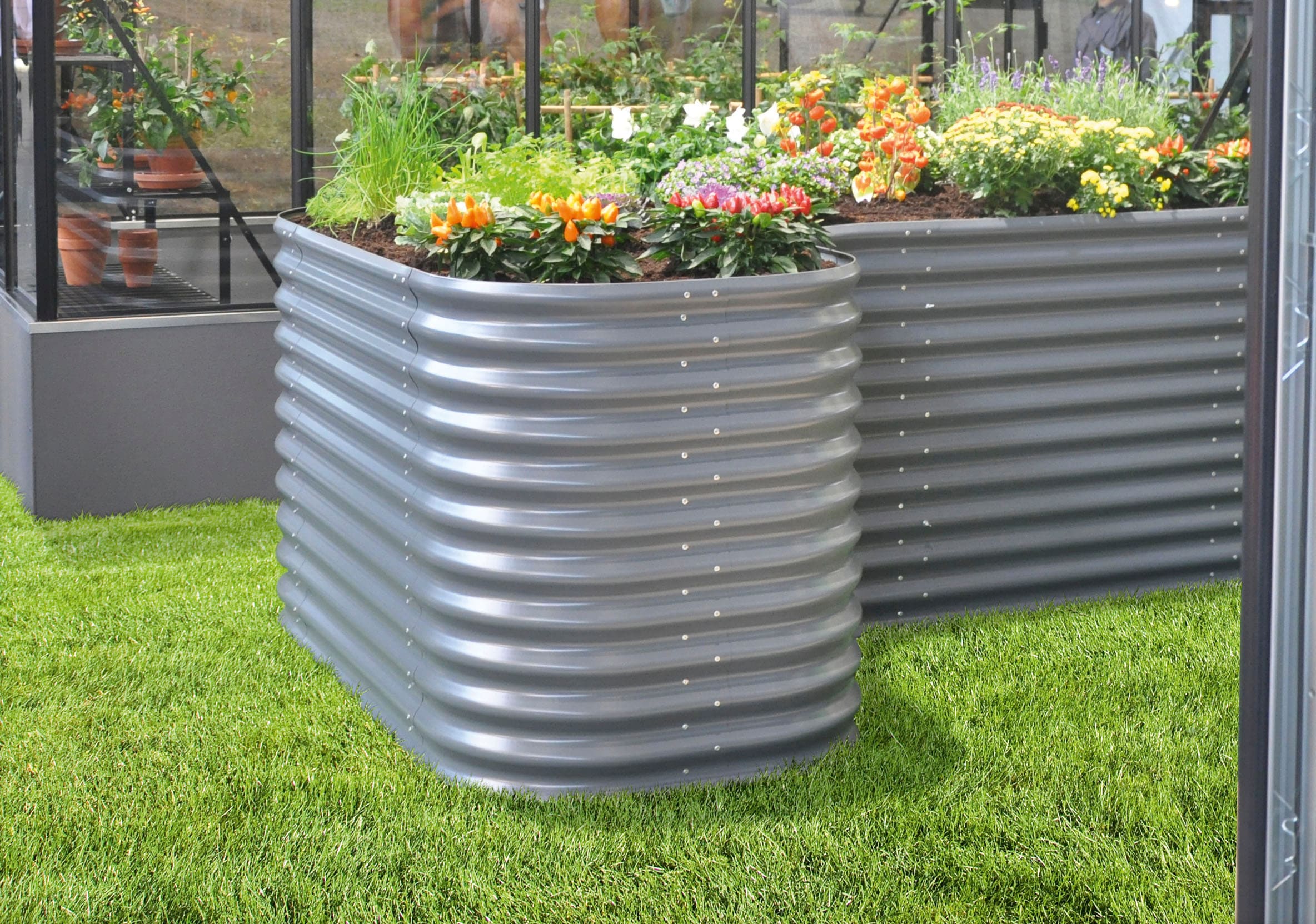 Vitavia Hochbeet »Erweiterung Curve 858«, BxTxH: 80x80x85,8 cm, granit