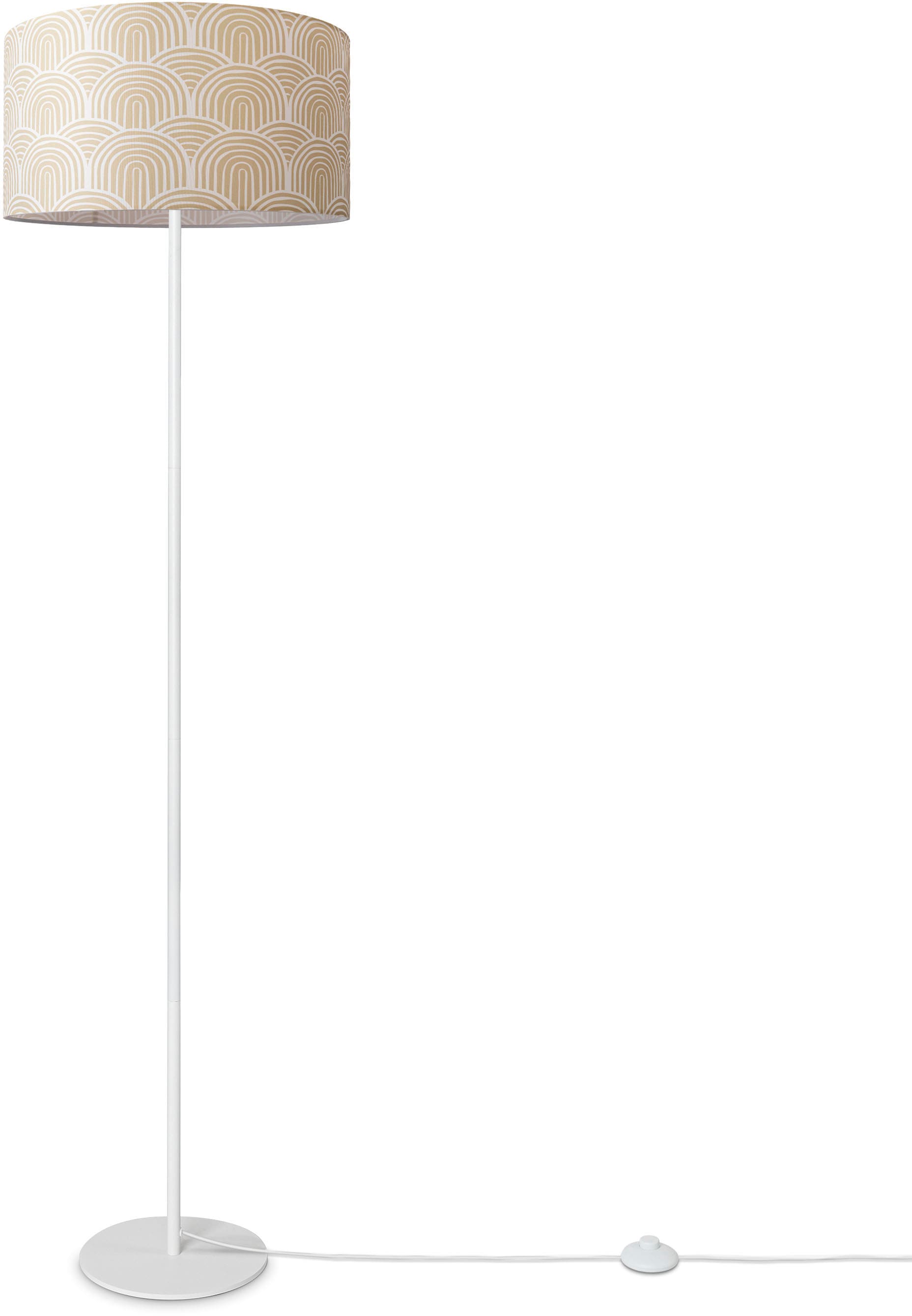 Paco Mit Wohnzimmer BAUR Modern »Luca Büro Stehlampe Pillar«, Muster Home Stehlampe Vintage | Schirm E27