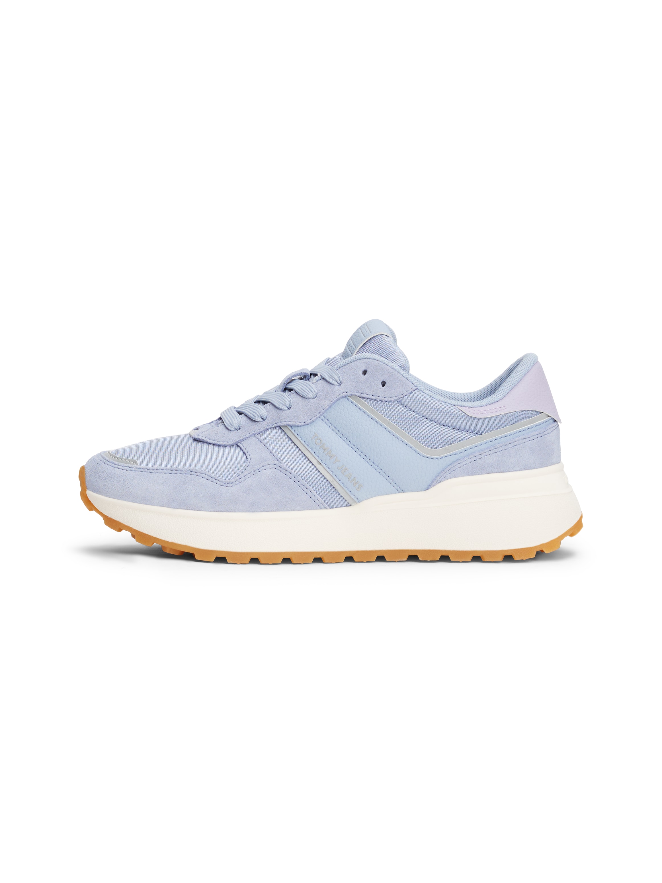 Tommy Jeans Keilsneaker »TJW CLEATED RUNNER«, Freizeitschuh, Schnürschuh, Halbschuh mit Reflektorstreifen