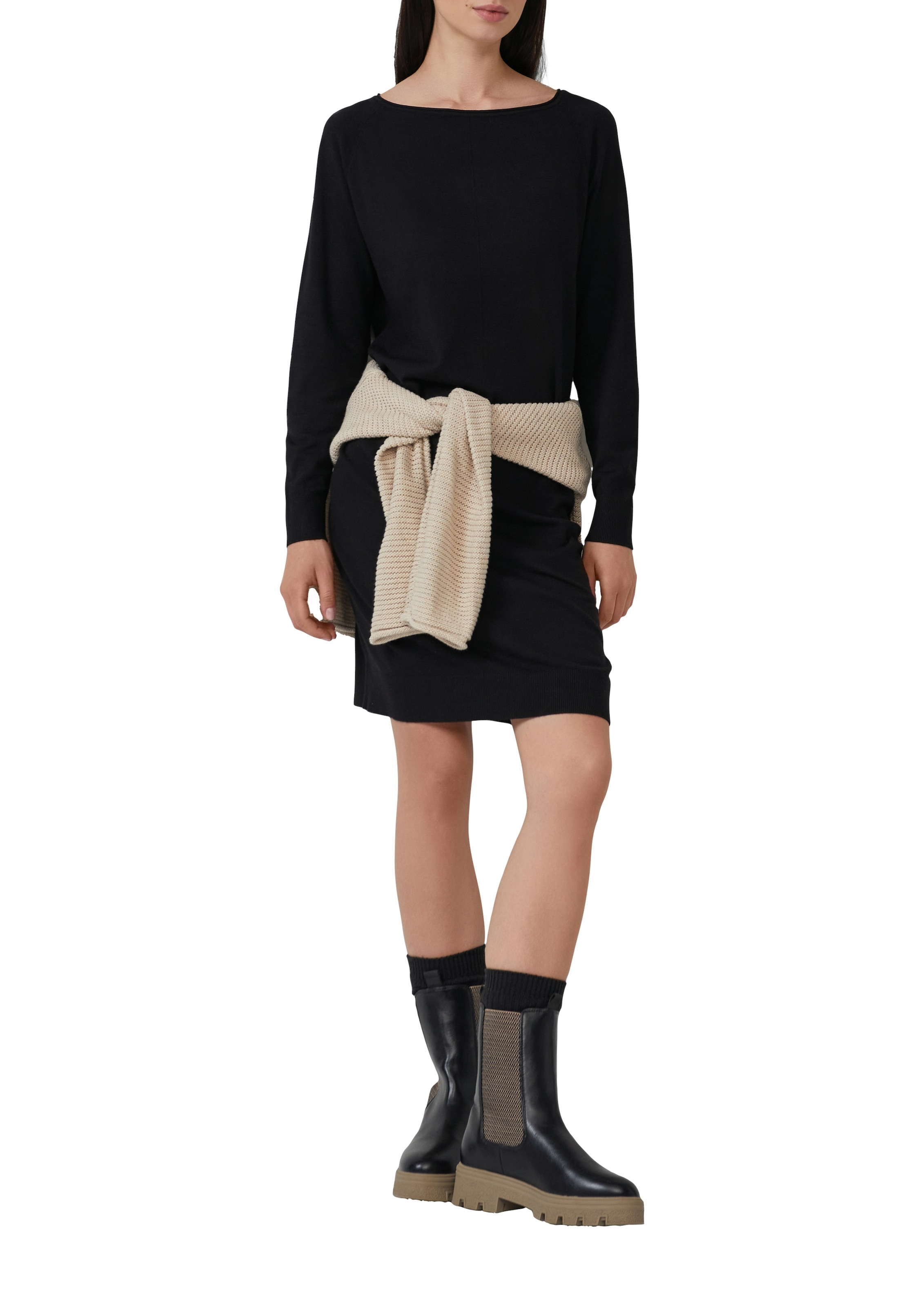 s.Oliver Strickkleid, mit U-Boot-Ausschnitt
