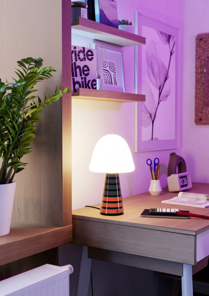 EGLO LED Tischleuchte »PULSE« LED-Modul 1 Stk. Warmweiß LED Tischleuchte Pulse mit Musiksensor RGB