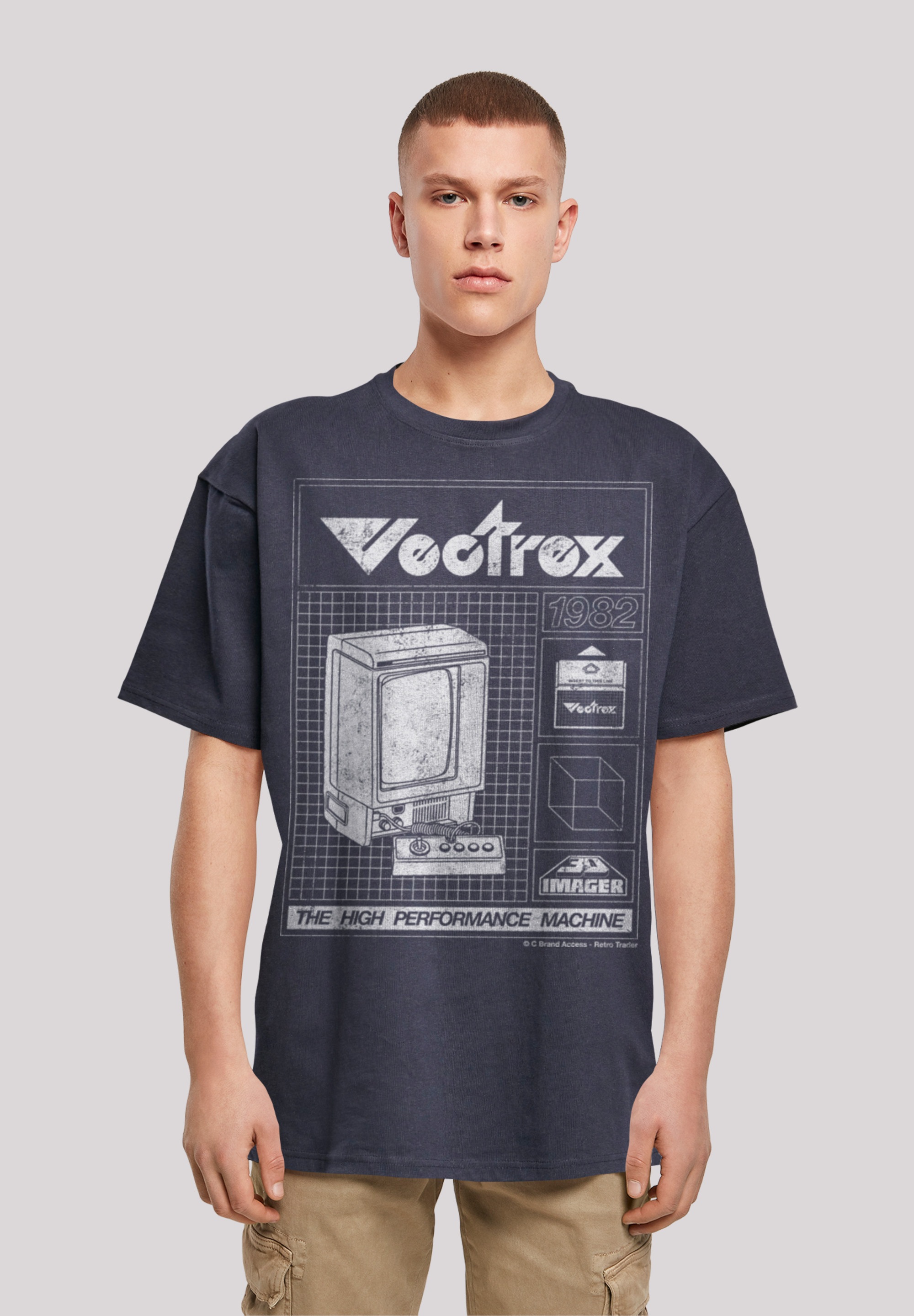 T-Shirt »Vectrex 1982 Retro Gaming SEVENSQUARED«, Print