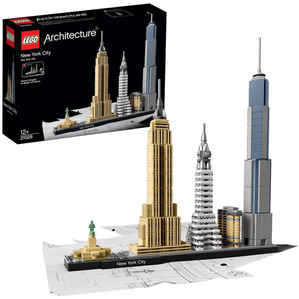 LEGO® Konstruktionsspielsteine »New York City (21028), LEGO® Architecture«, (598 St.)