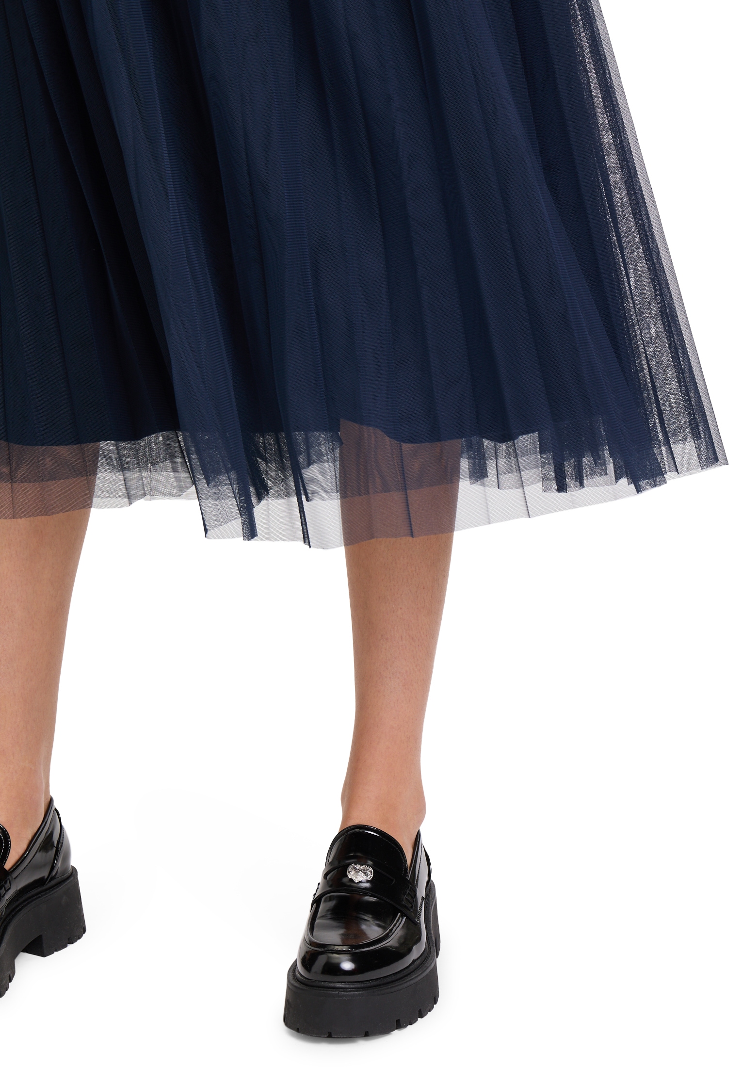 Cartoon Jerseyrock »Cartoon Damen Plisseerock mit offenem Saum«, Material