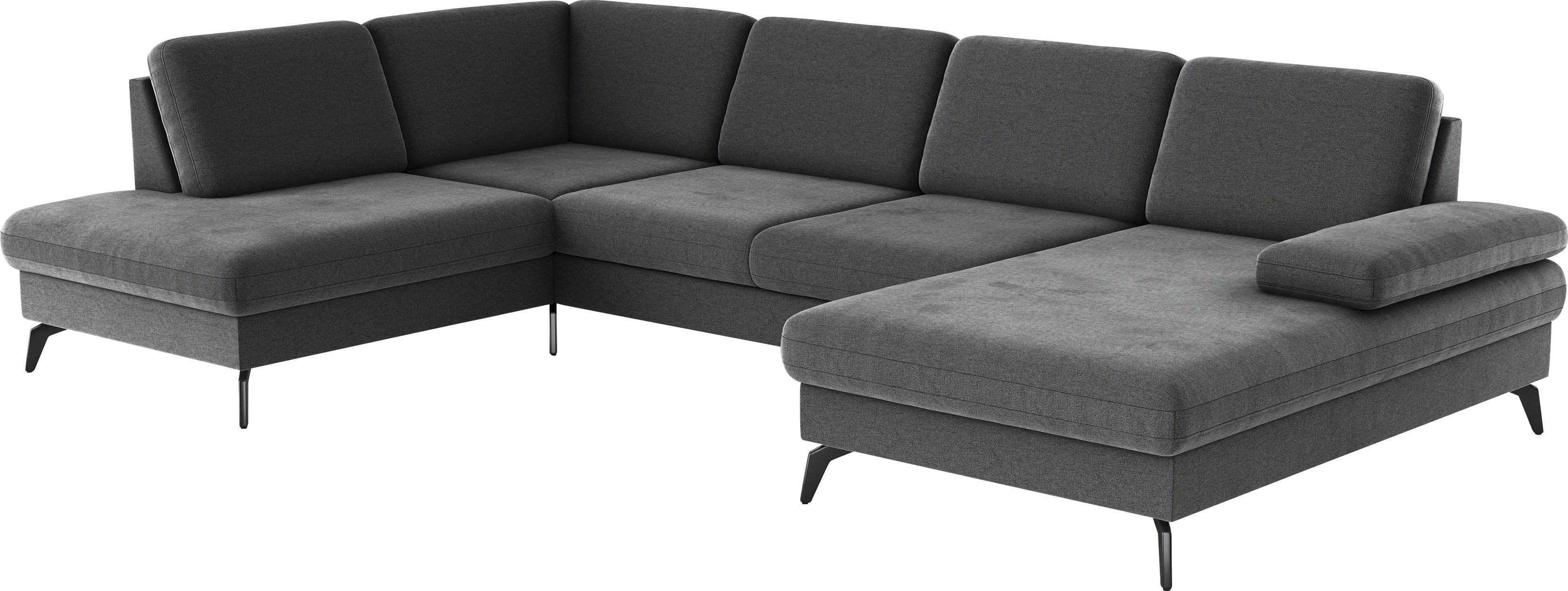 Thumbnail - sit&more Wohnlandschaft "Morris U-Form, inkl. Sitztiefenverstellung", wahlweise mit Armteilverstellung, Bettfunktion & B...