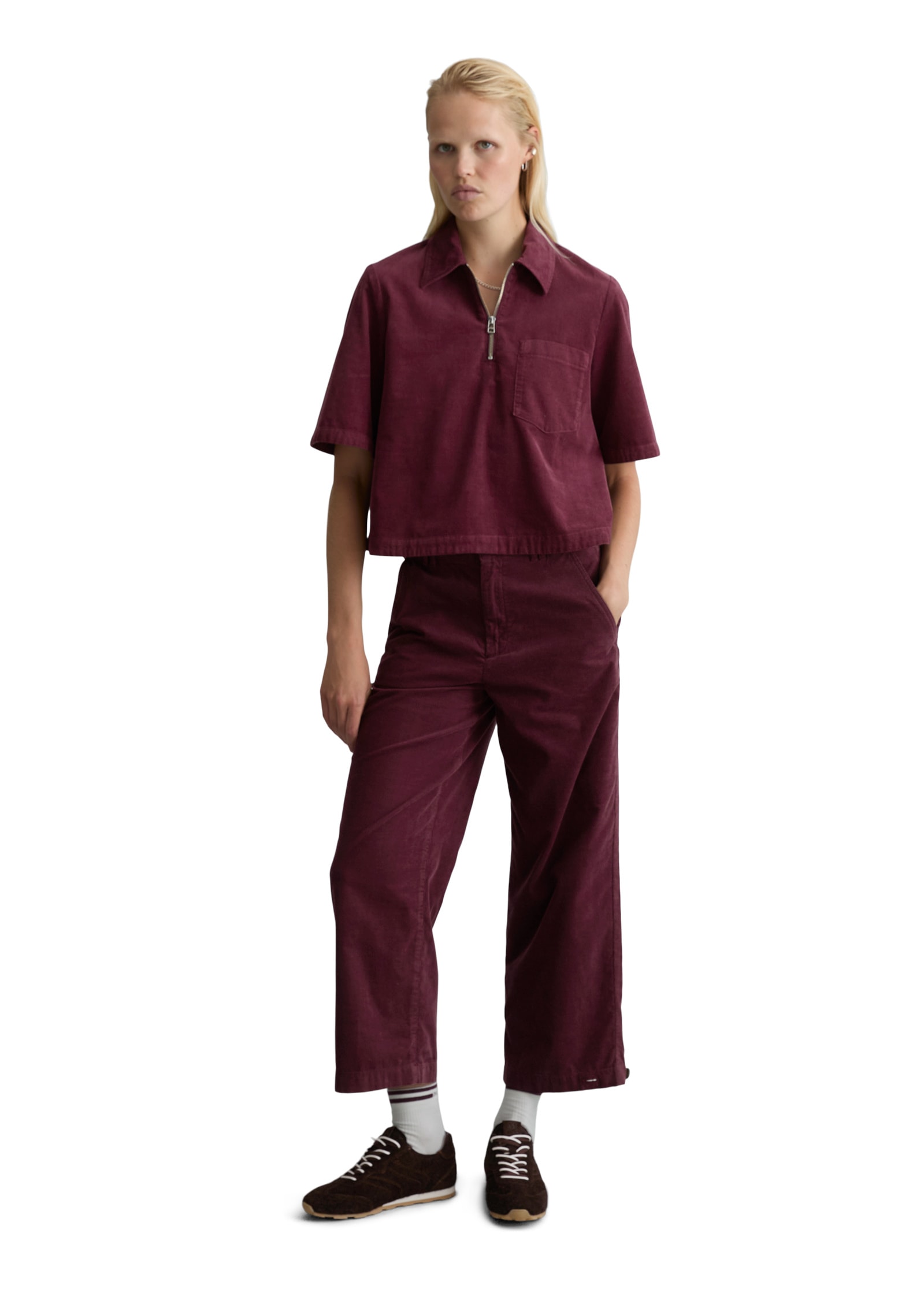 Marc O'Polo DENIM Kurzarmbluse »aus Organic Cotton«