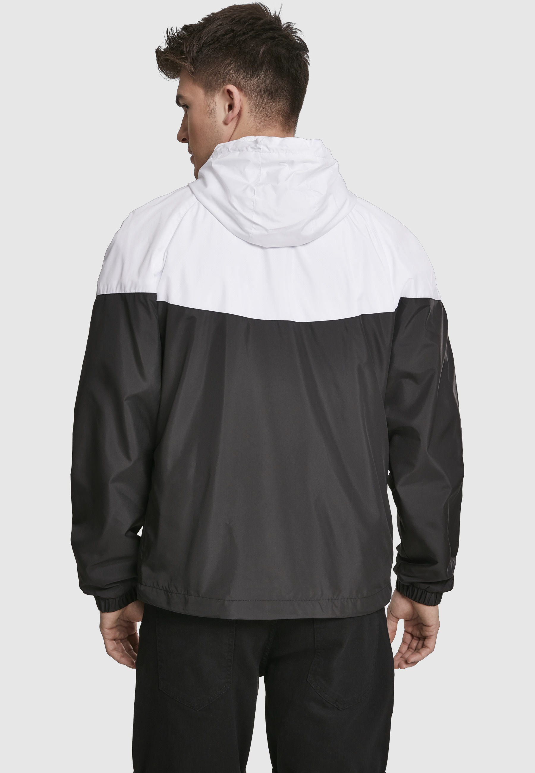 URBAN CLASSICS Allwetterjacke »Urban Classics Herren 2-Tone Tech Windrunner« 1 Stk. tlg. mit Kapuze