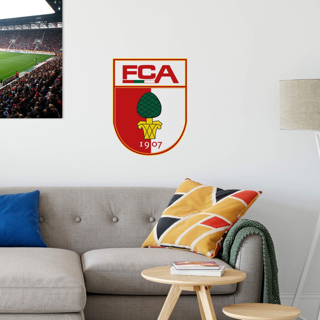 Wall-Art Wandtattoo »Fußball FC Augsburg Logo«, (1 St.), selbstklebend,  entfernbar | BAUR